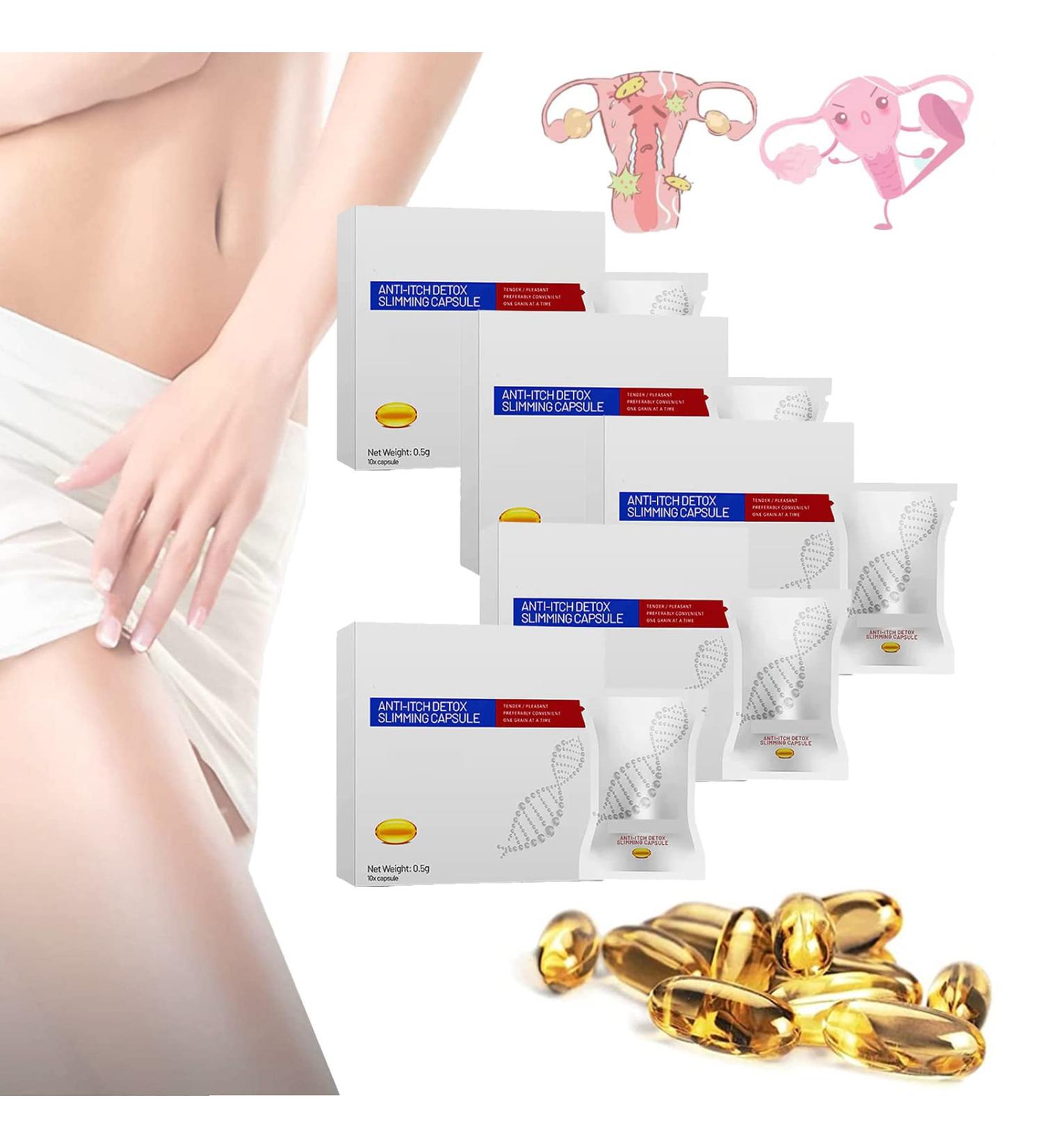 LONGLUAN Soothe&Slim Anti-Itch Detox Slimming Capsule - Removes Odor, Instant Results (5Box) - Buy Online on SooperMarket.com