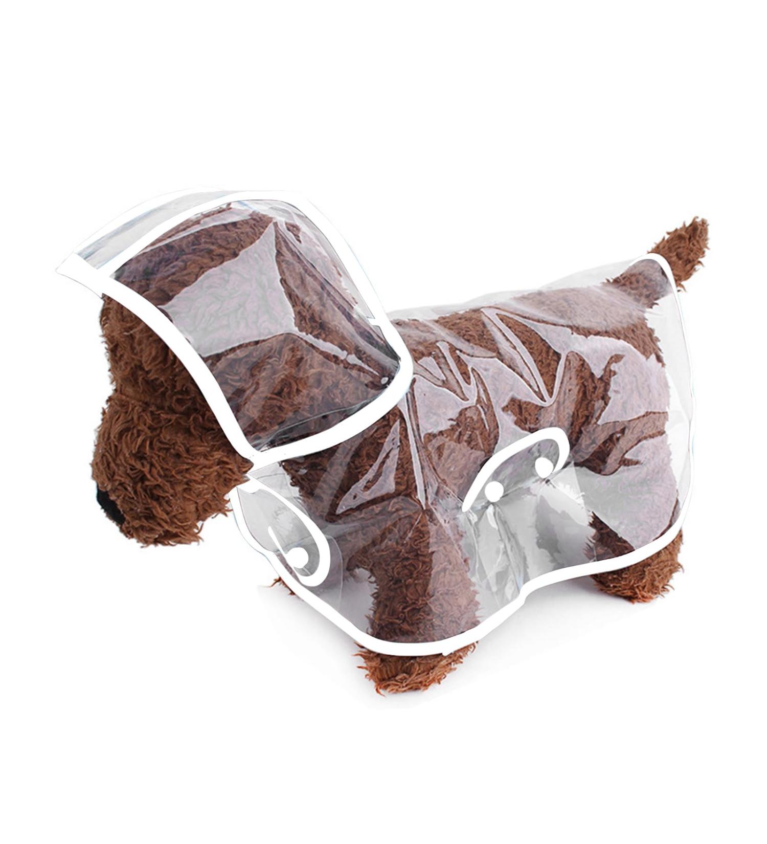 Buy Petcute XXL Waterproof Dog Raincoat - Transparent Breathable Hooded Rain Coat for Medium & Large Dogs - Buy Online on SooperMarket.com