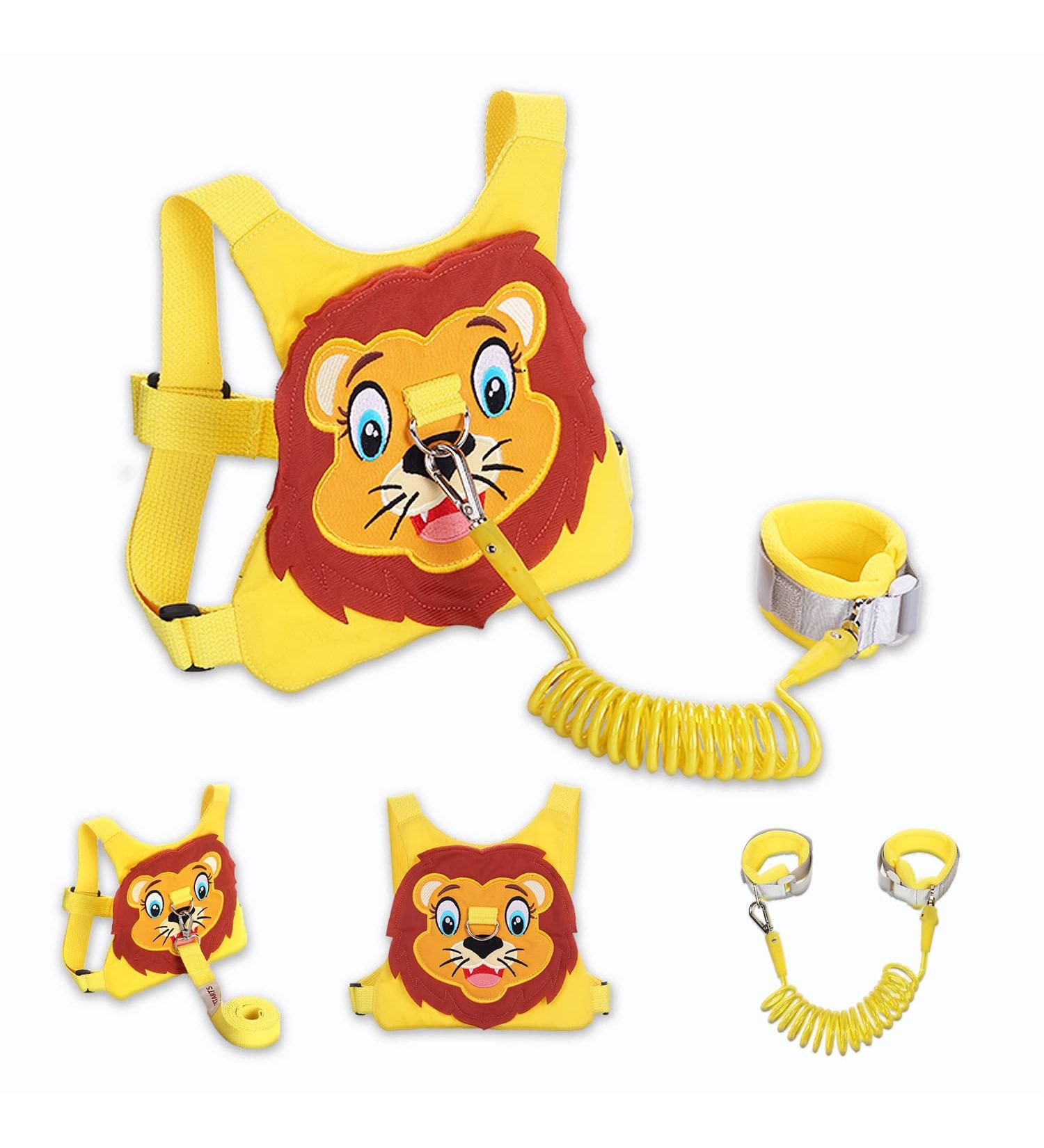 Yellow Toddler Leash & Anti-Lost Wristband Safety Harness for Boys - Pink Christmas Gift - Buy Online on SooperMarket.com