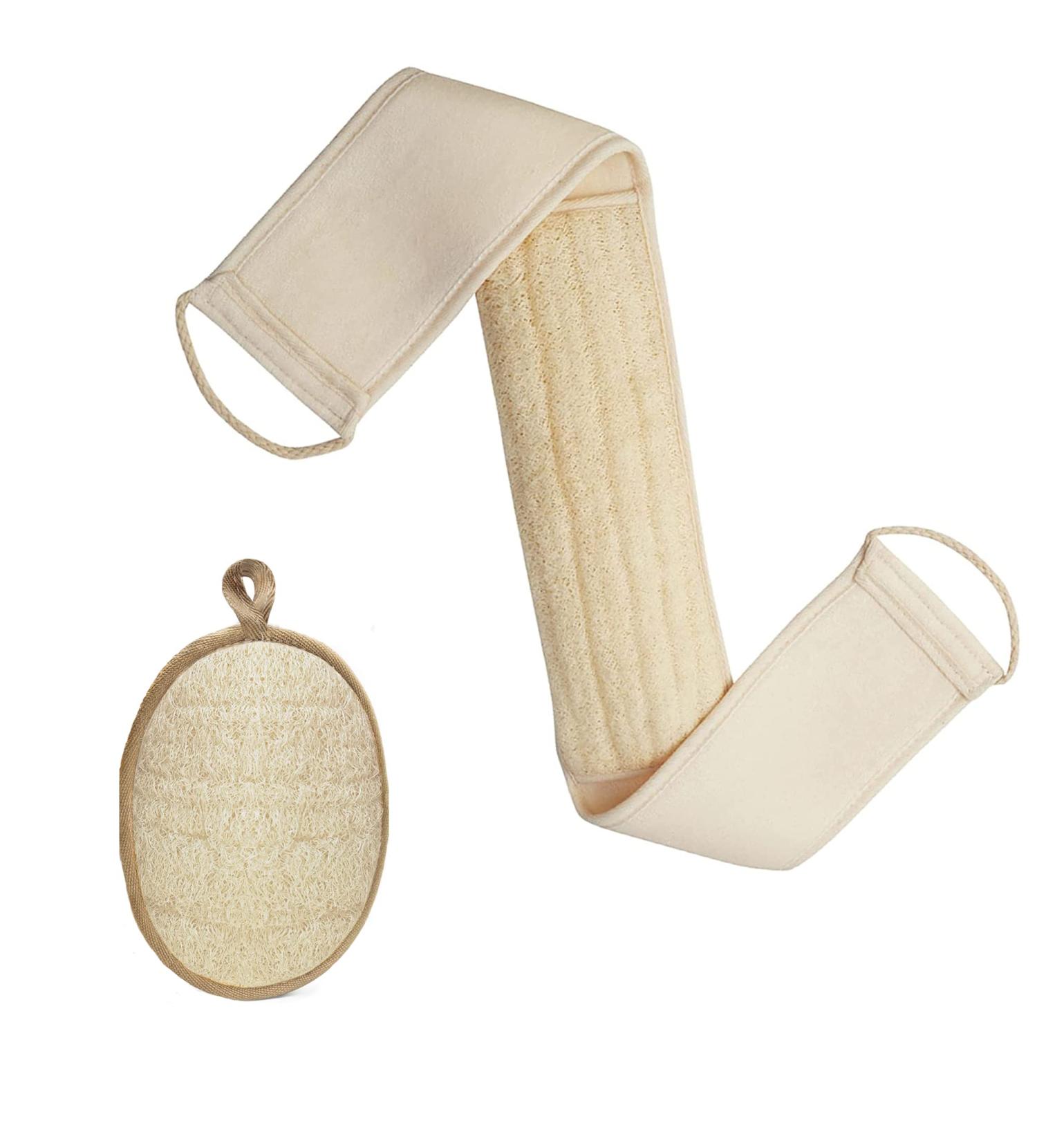 Loofah Exfoliating Back Scrubber for Men and Women - 31.5 Length 4 Width - Deep Clean and Relax Your Body - Buy Online on SooperMarket.com