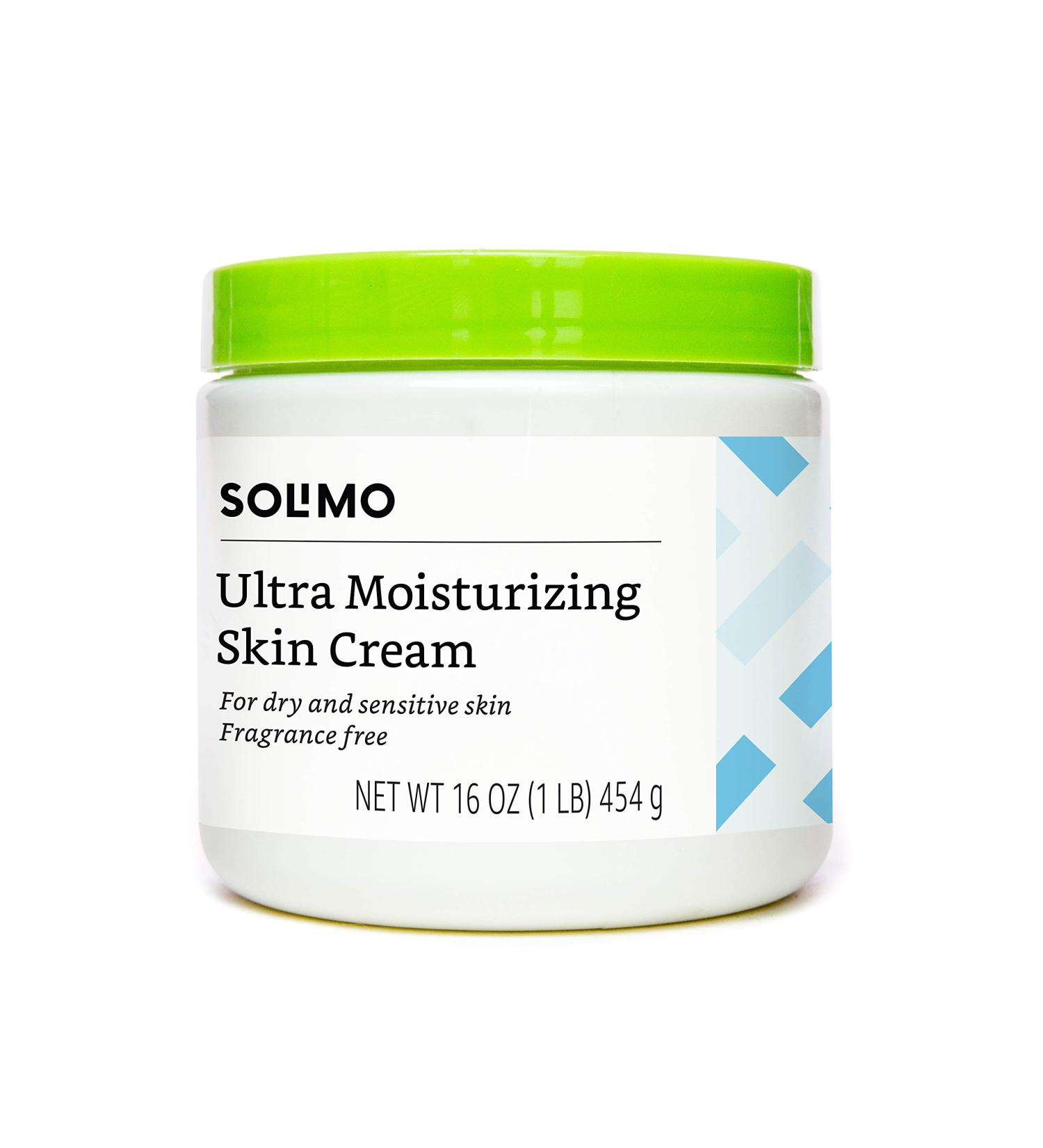 Solimo Ultra Moisturizing Skin Cream for Dry & Sensitive Skin - Dermatologist Tested, Fragrance-Free - 16 oz (1 lb) - Buy Online on SooperMarket.com