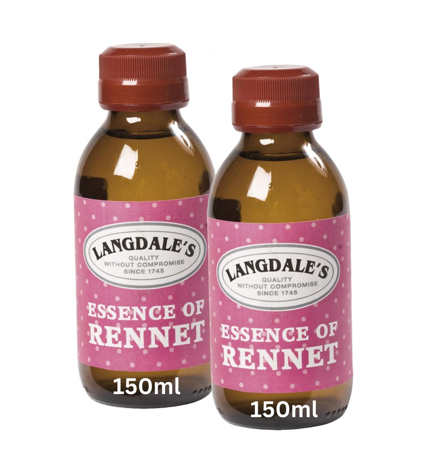 Essence of Rennet 2 x 150ml Bundle Containing 2 Bottles of Langdale's Essence of Rennet 150ml For Cheese Making - Buy Online on SooperMarket.com
