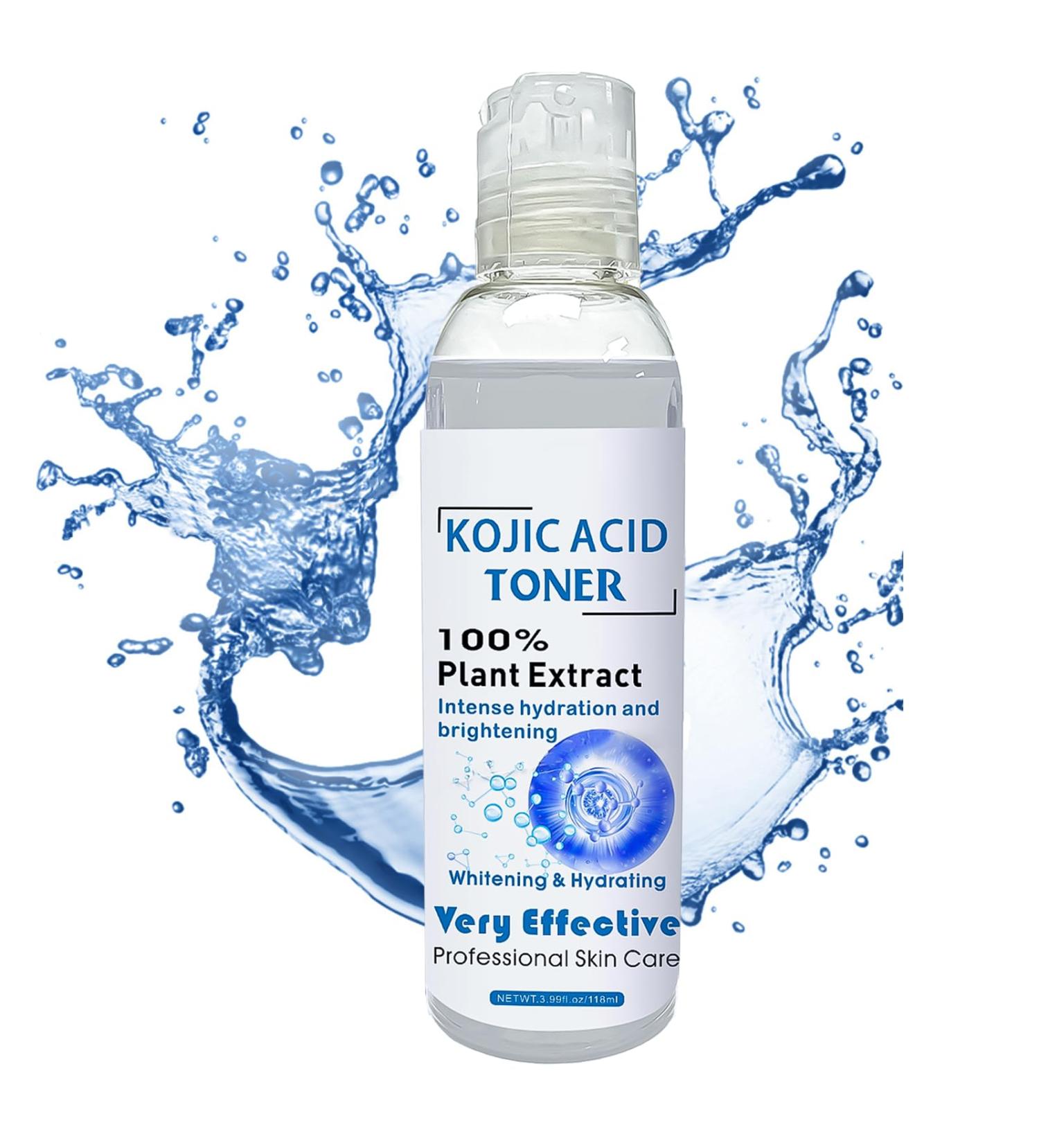 Kojic Acid Toner for Face - Face Toner Dark Spot Remover for Face Acne Toner Hydrating Toning Solution Even Skin Tone Korean Toner Skincare Exfoliating Toner for All Skin 118ml - Buy Online on SooperMarket.com