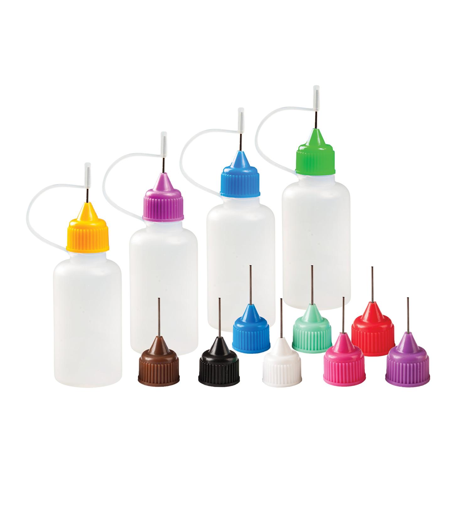Precision Tip Applicator Bottle Four 1 Oz. Bottles and 12 Tips for Multi-Purpose Use - Buy Online on SooperMarket.com