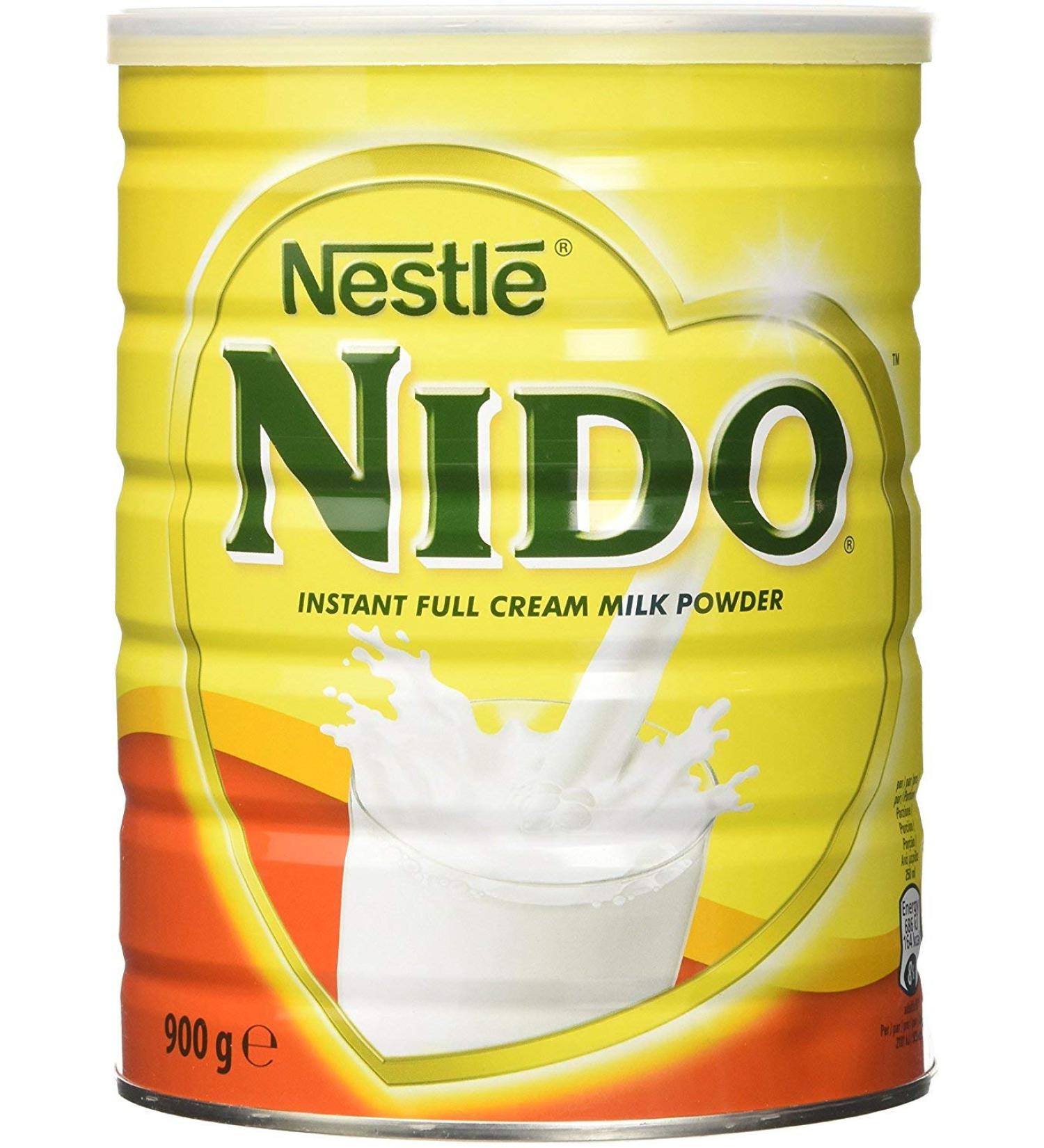 Nestle Nido Full Milk Powder - Instant Cream for Coffee & Tea Beverages with Added Vitamins & Minerals & No Added Preservatives or Colours - 900g Tin - Buy Online on SooperMarket.com