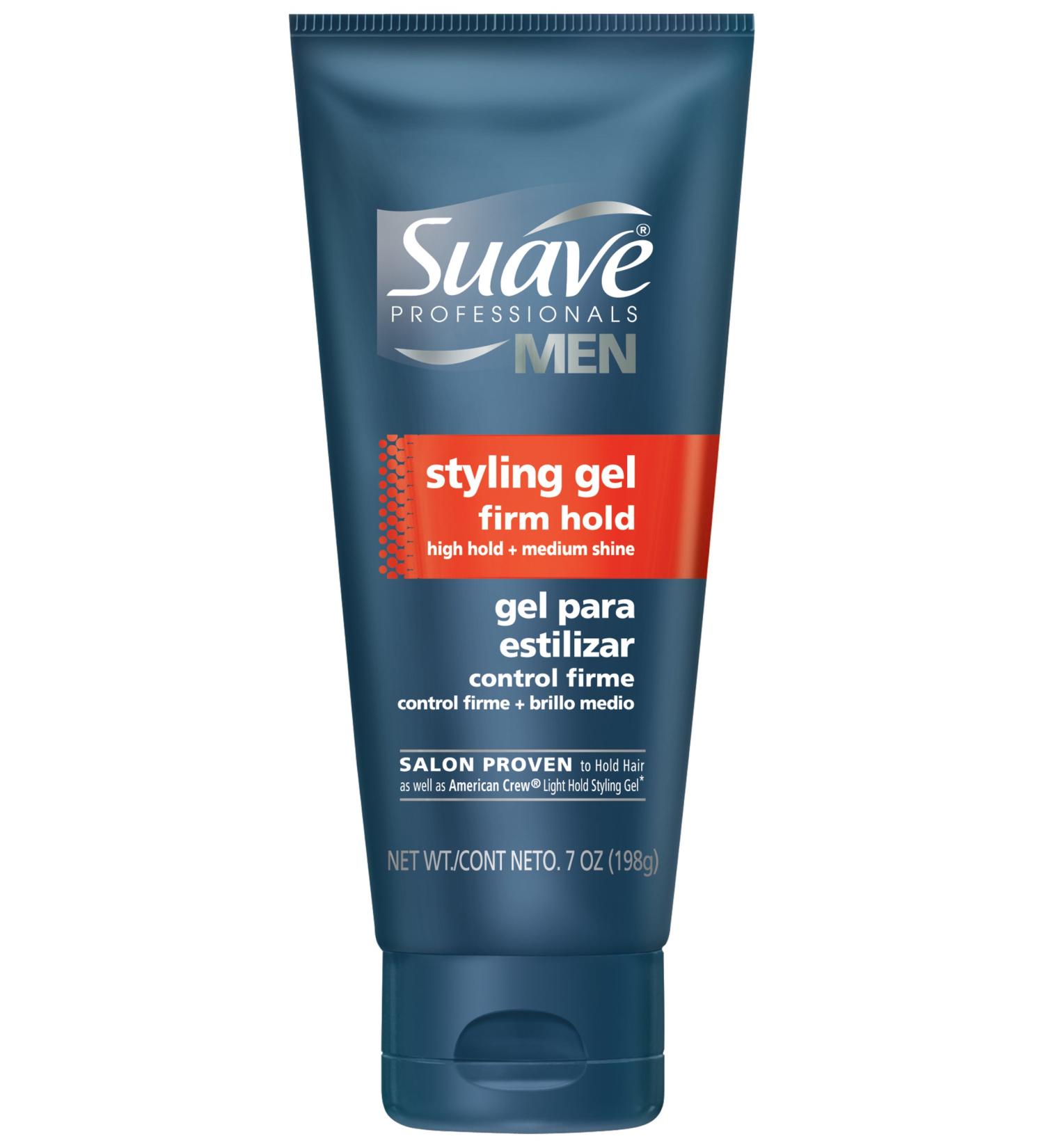 Suave Professionals Men's Styling Gel Firm Hold 7-Ounce (Pack of 4)