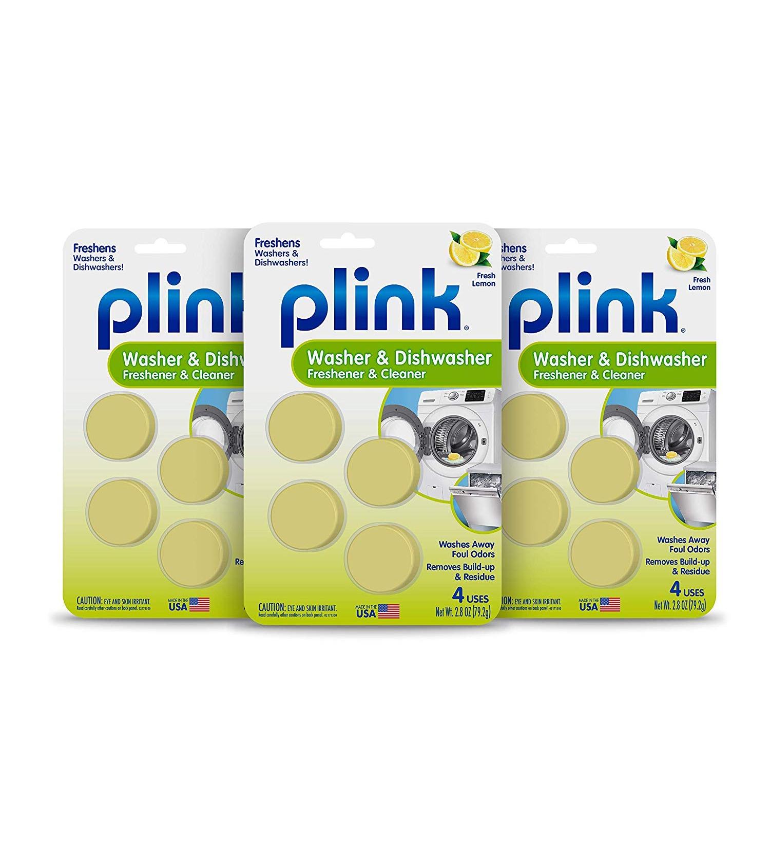 Plink Washer & Dishwasher Freshener Pack - Stain Remover & Odor Eliminator - 12 Count - Buy Online on SooperMarket.com