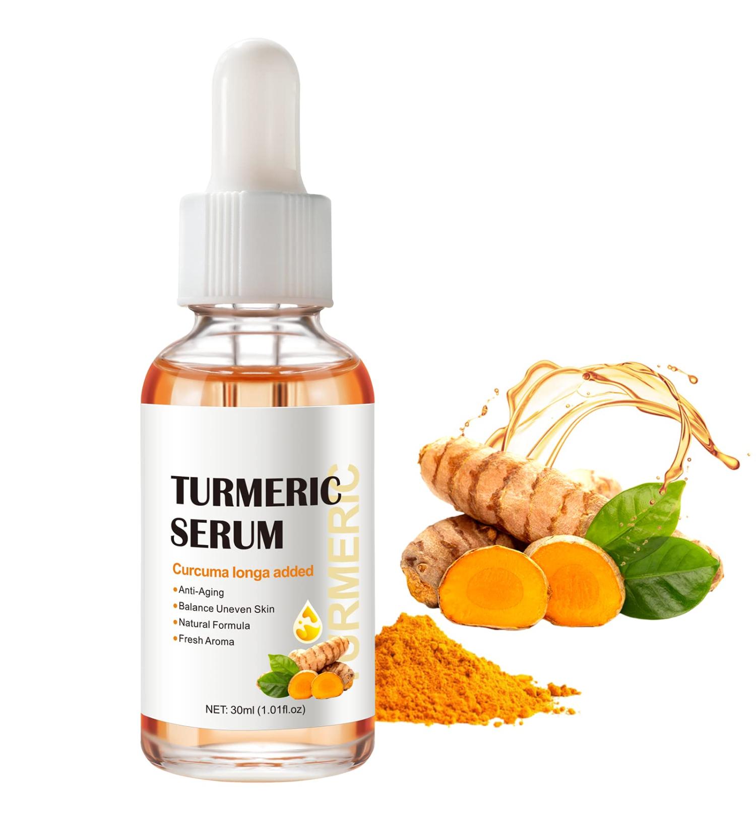 Turmeric Dark Spot Corrector Serum for Women - Anti-Aging Face Serum with Curcuma Longa - Even Skin Tone, Remove Dark Spots & Age Spots - Daily Skin Care Solution - Buy Online on SooperMarket.com