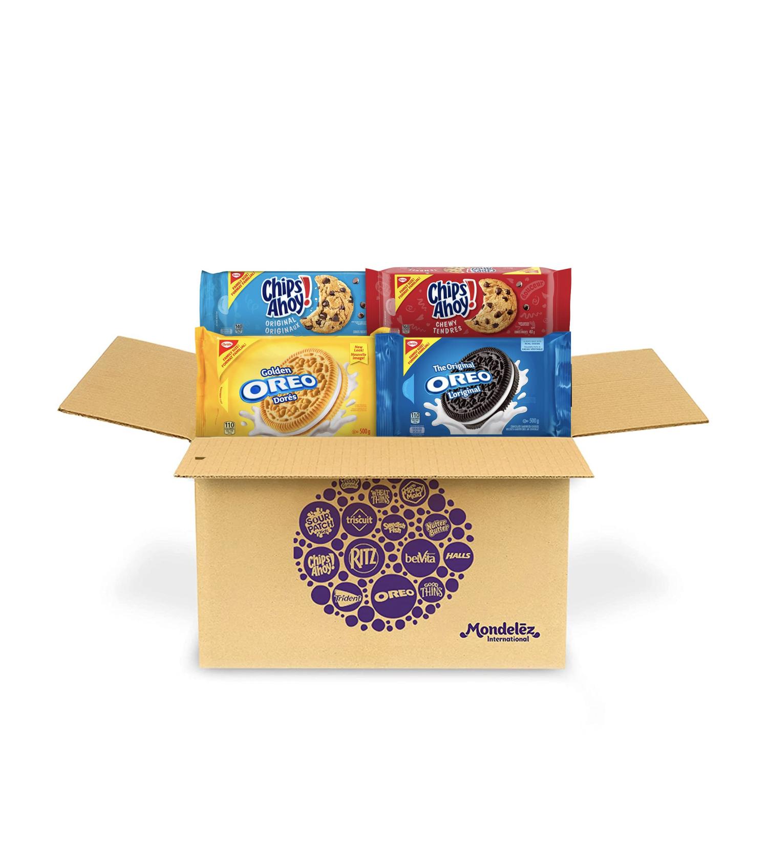 OREO & Chips Ahoy! Cookie Variety Pack School Snacks 4 Family Size Packs 1.91 KG 1.91 kg (Pack of 1) - Buy Online on SooperMarket.com
