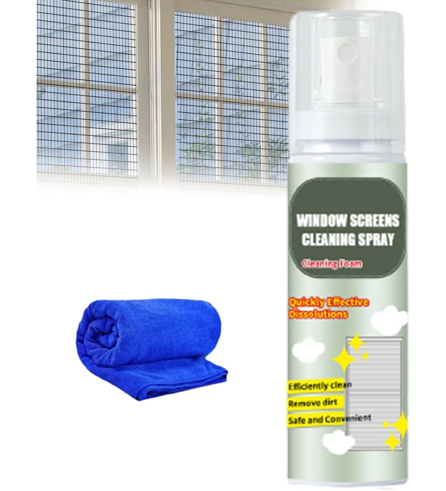 No-Disassembly Window Screen Foam Cleaner Cleaning Agent For Window Screen Cleaner 100ML Window Screens Cleaning Spray Window Screen Cleaner Spray Window Cleaning Foam Spray (1pcs) - Buy Online on SooperMarket.com