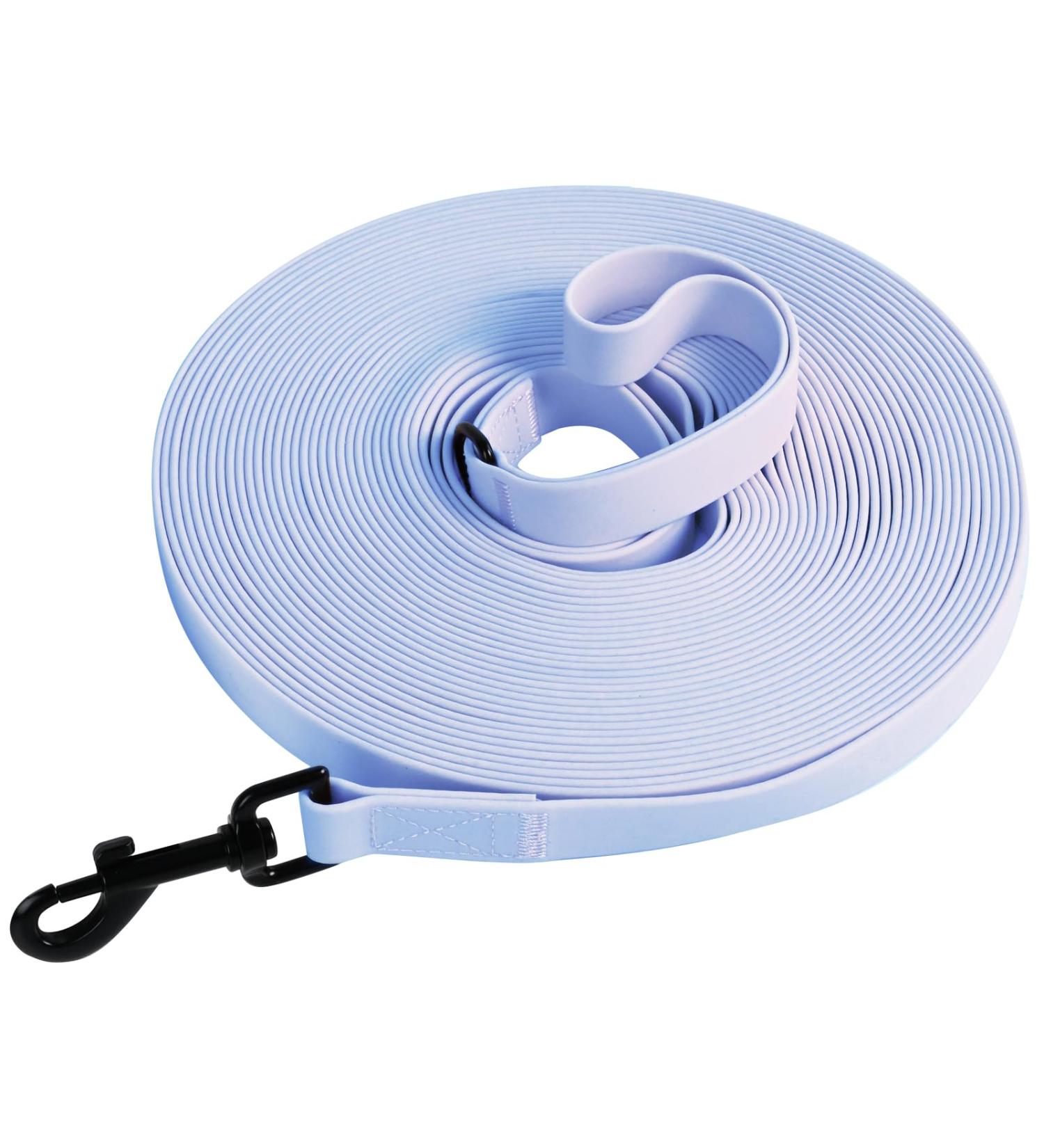 Tag Trag Dog Leash - 20m Light Blue Waterproof Training Line with Handle & D-Ring for Small & Medium Dogs - Buy Online on SooperMarket.com