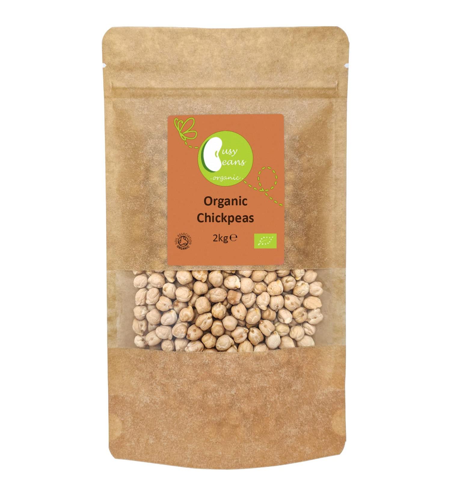 Organic Chickpeas - Certified Organic - by Busy Beans Organic (2kg) - Buy Online on SooperMarket.com