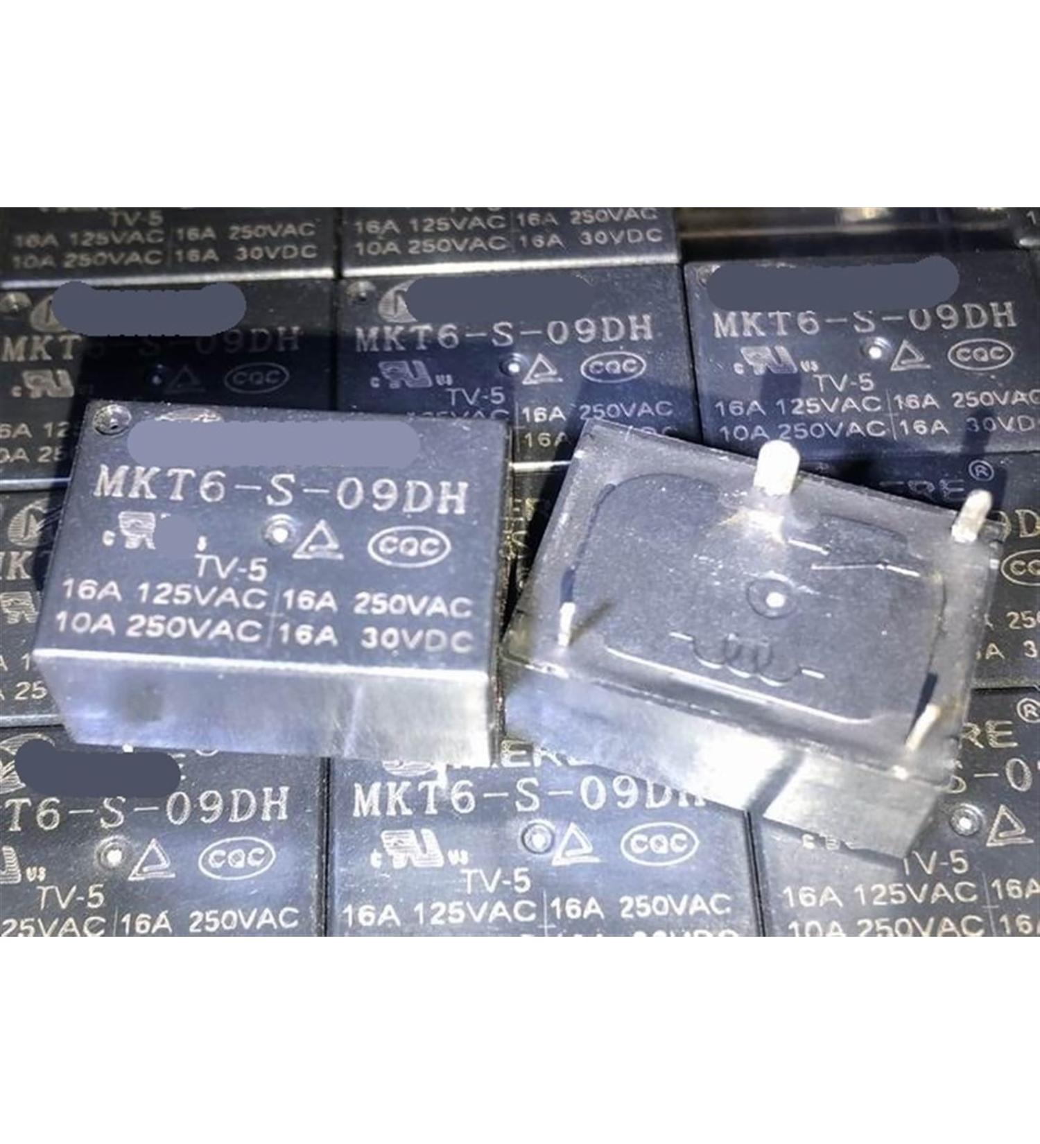 MKT6-S-09DH Replaceable:HF7520 009-HTP(283)(335) (7520-1A-9V) Relay 4pins 16A 1Pcs - Buy Online on SooperMarket.com