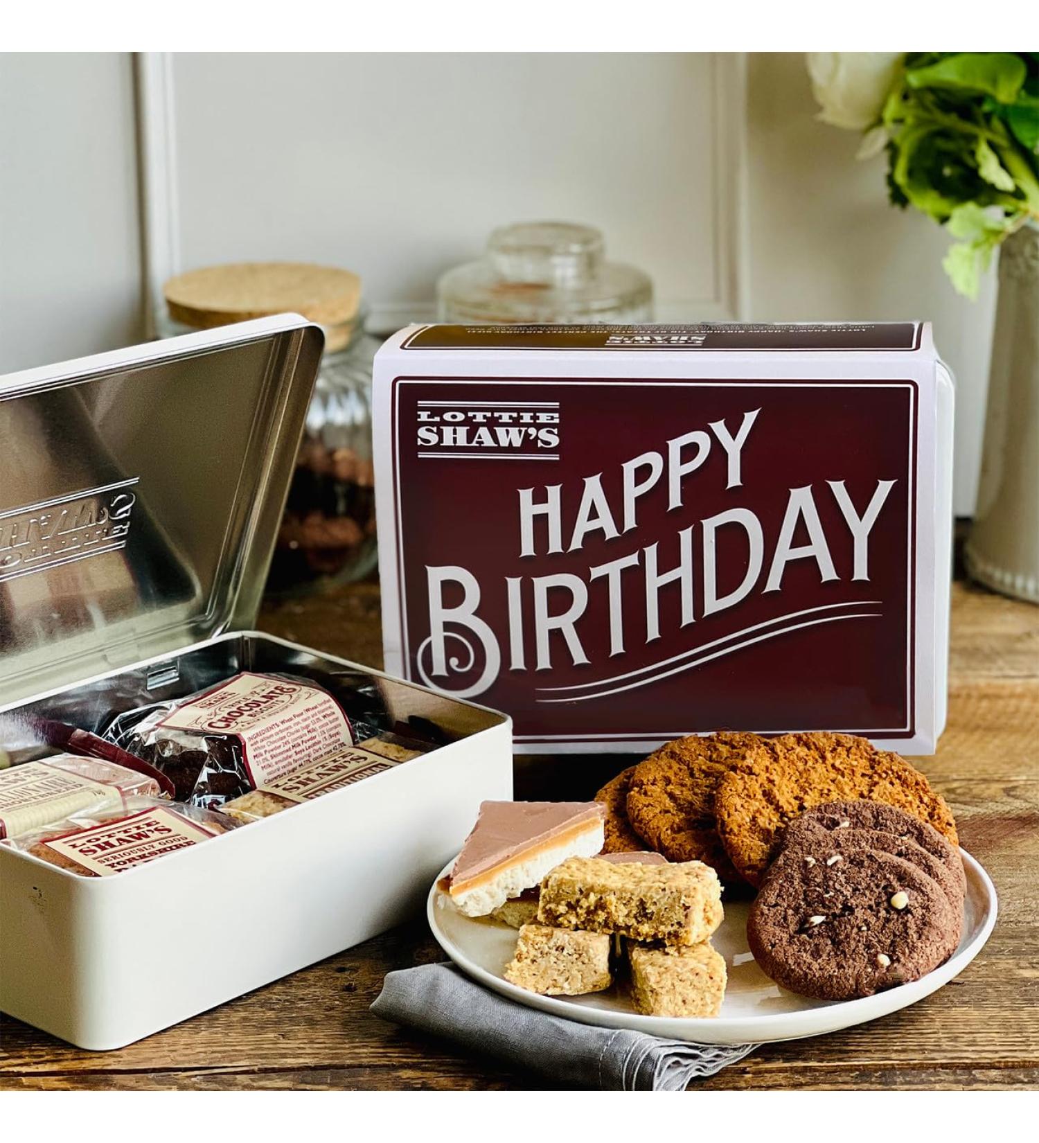 Lottie Shaw's Happy Birthday Tin of Treats Tin Happy Birthday