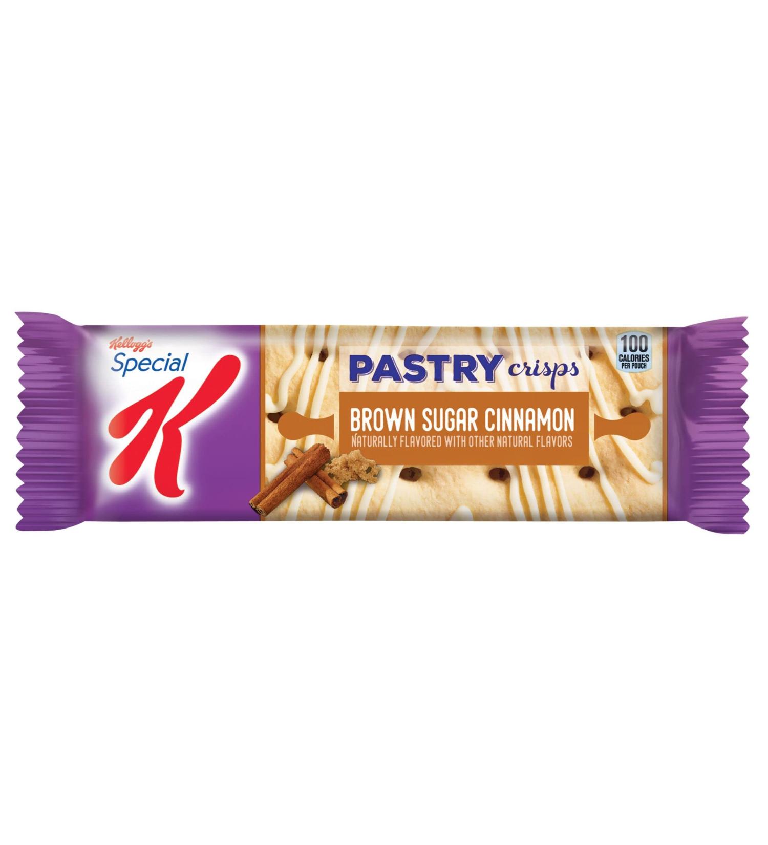 Kellogg's Special K Pastry Crisps 100 Calorie Snacks Brown Sugar Cinnamon - 96 Crisps (8 Boxes) - Buy Online on SooperMarket.com