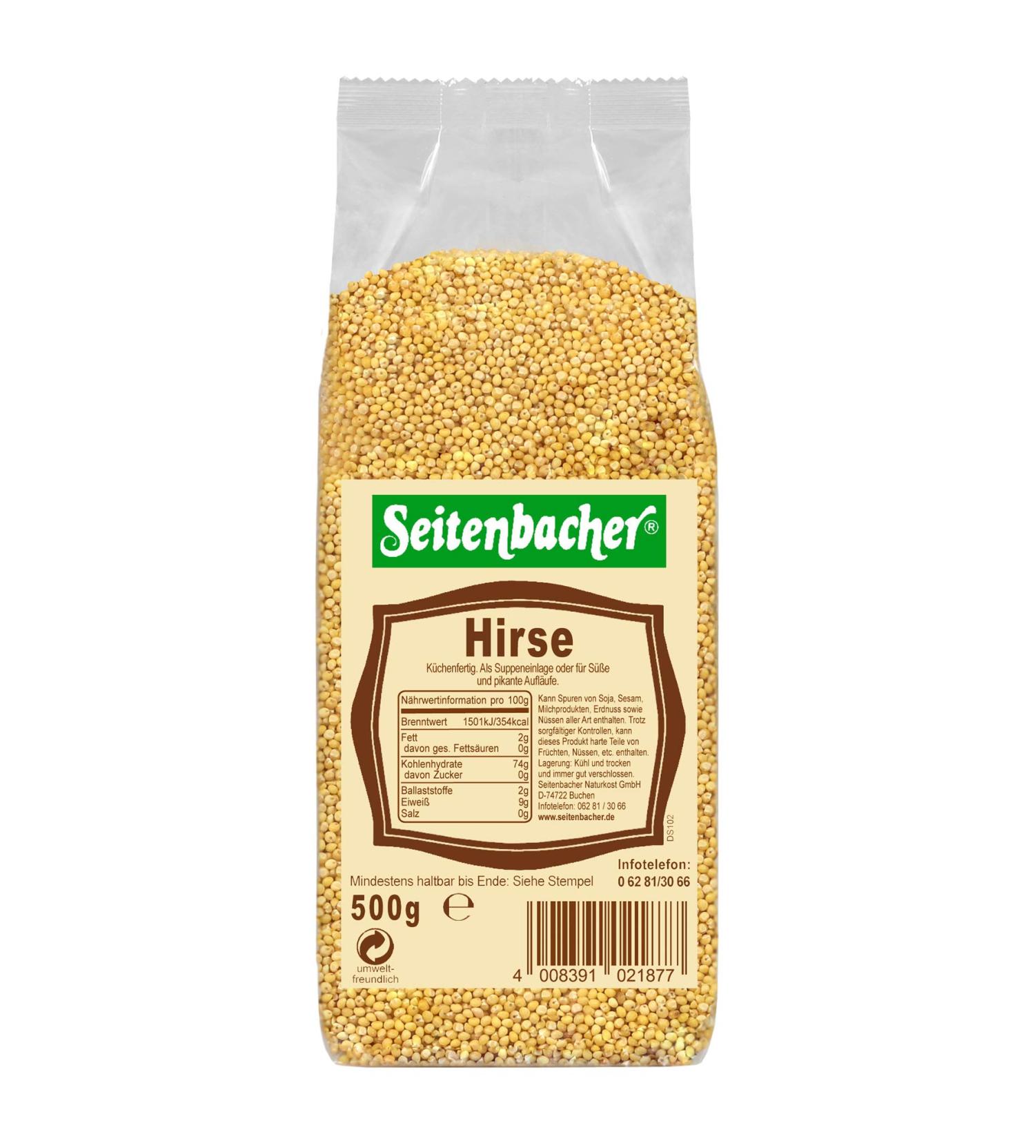 Seitenbacher millet I untreated I native I without additives I (1 x 500 g)