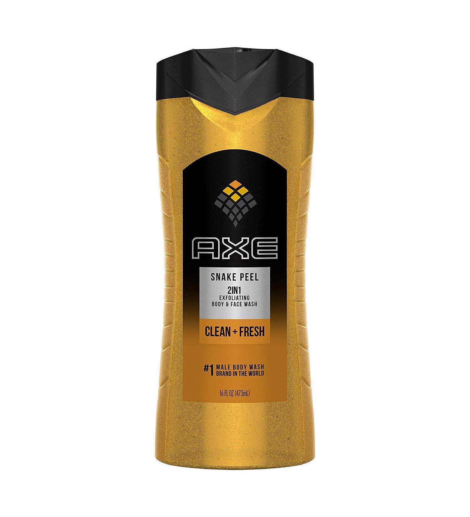 Axe Exfoliating Shower Gel Snake Peel 16 Ounces (Pack of 6) Exfoliating Snake Peel 15.99 Fl Oz (Pack of 6)