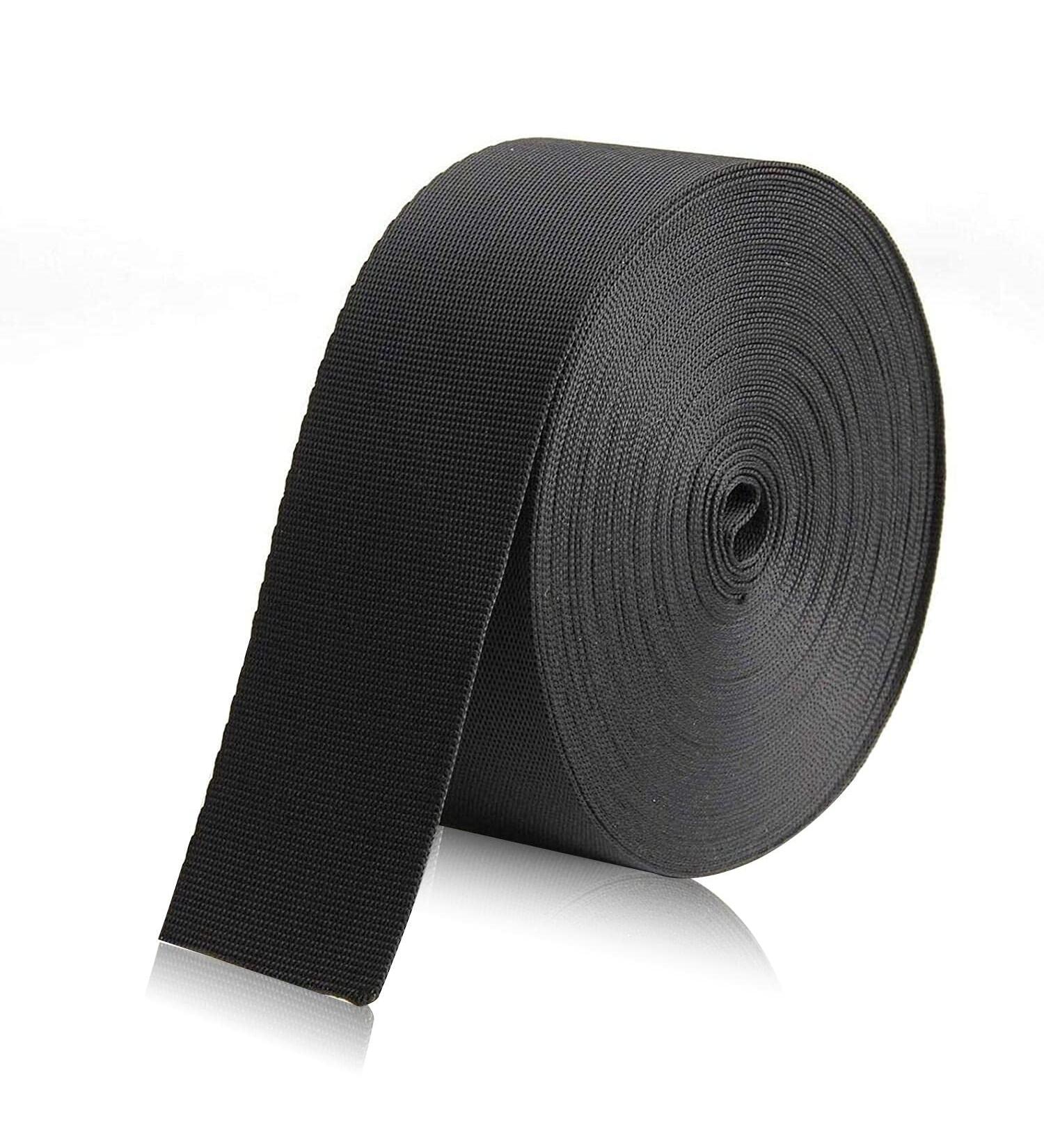 KINMINGZHU Black Nylon Heavy Duty Webbing Strap 1.5 inch - Ideal for Bags, Hammocks, Climbing, DIY Projects - Durable Outdoor Strap for Luggage, Pet Collar, Backpack Repair - Buy Online on SooperMarket.com