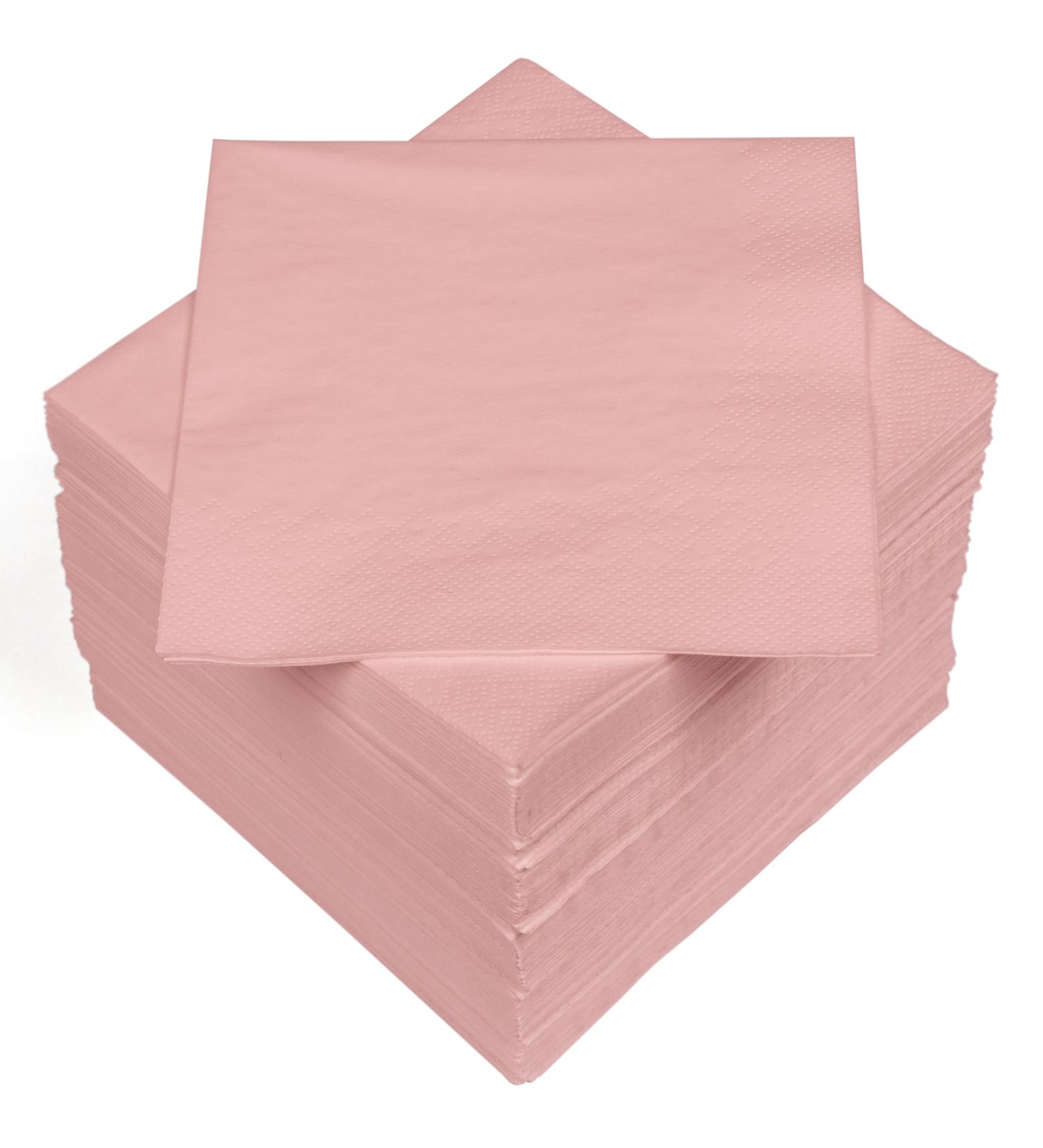HEKU 100 Pink 3-Layer Napkins | 33x33cm | Absorbent & Stylish | 5-Pack for Events & Gastronomy | International Shipping - Buy Online on SooperMarket.com