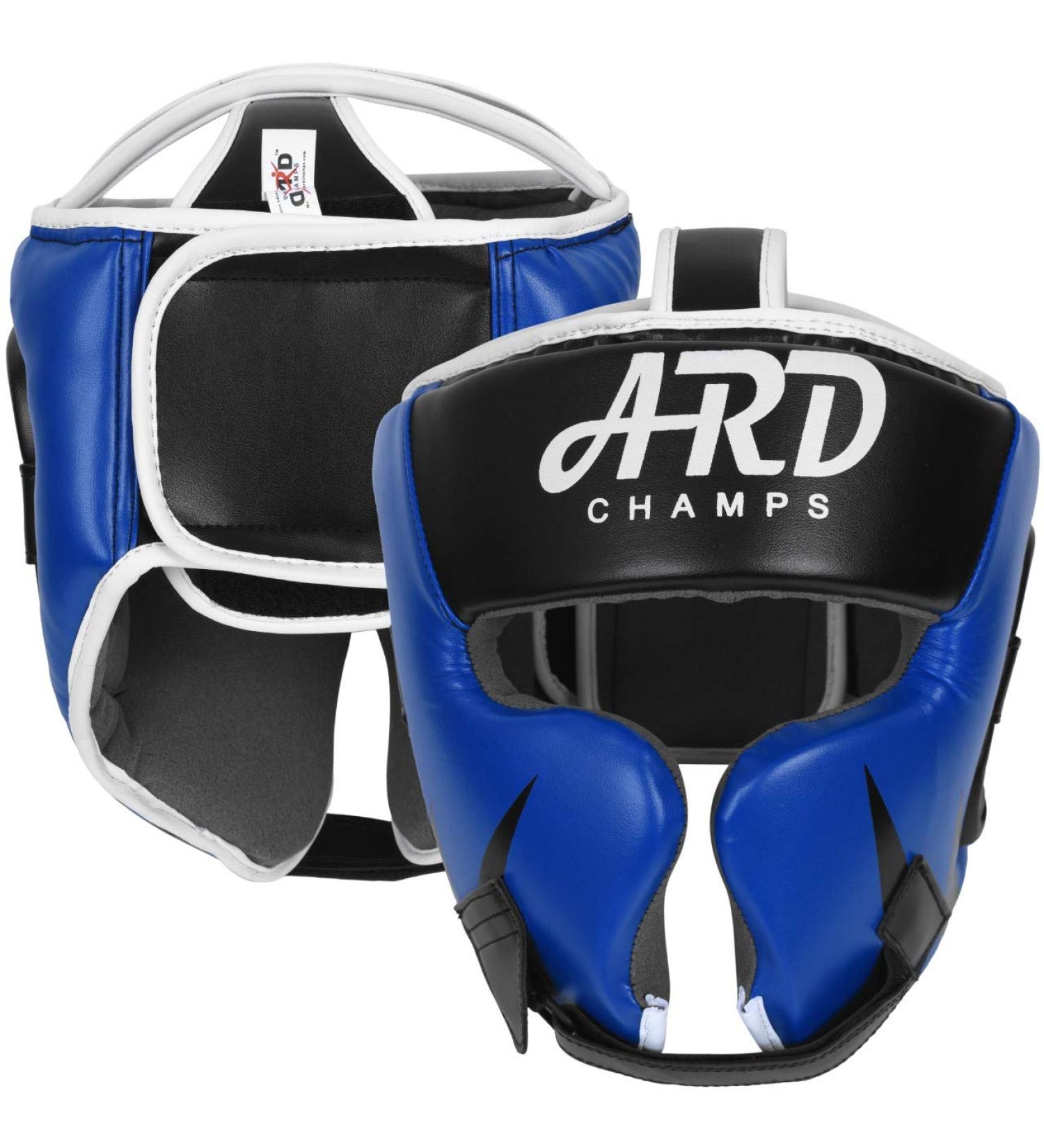 ARD Leather Art MMA Boxing Headgear - Large Blue | For Muay Thai, Sparring, Taekwondo & More - Buy Online on SooperMarket.com