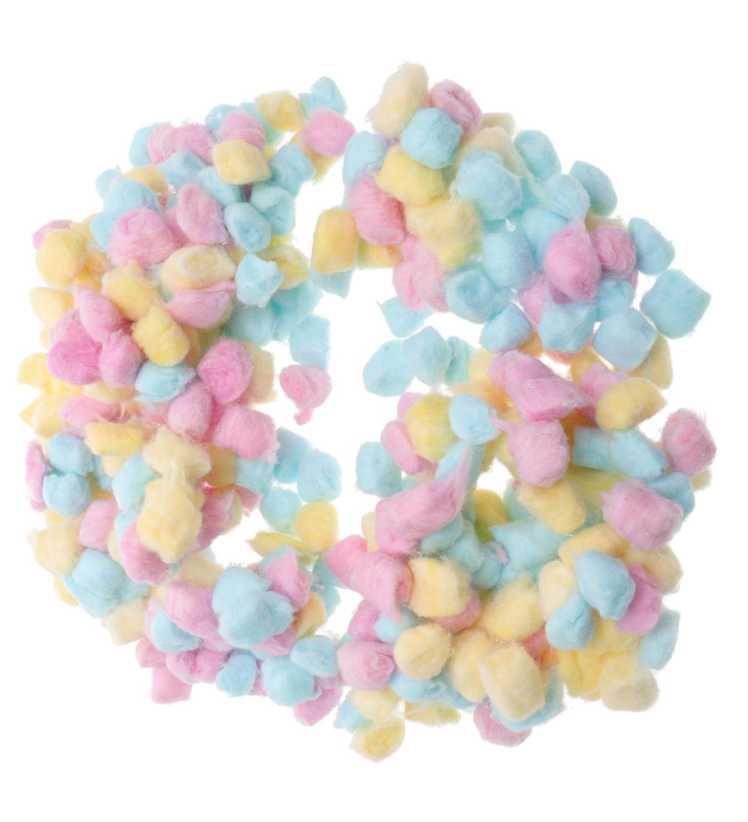 Angoily Face Cleaning Supplies - Fuzzy Cotton Balls for Crafts & Nail Polish Remover | Newborn Safe Cleansing | Eco-Friendly Green Dyes - Buy Online on SooperMarket.com