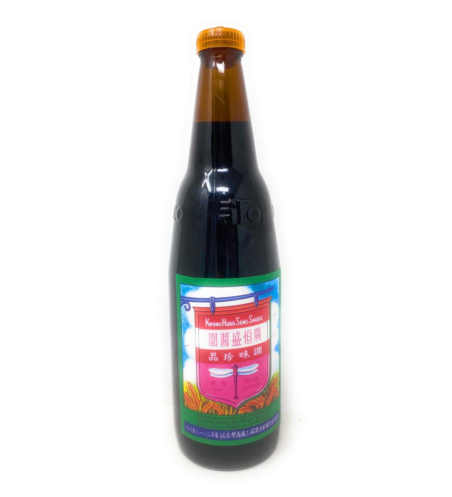 Kwong Hung Seng Black Soy Sauce 21oz - Premium Quality, 1 Pack 21 Fl Oz - Buy Online on SooperMarket.com