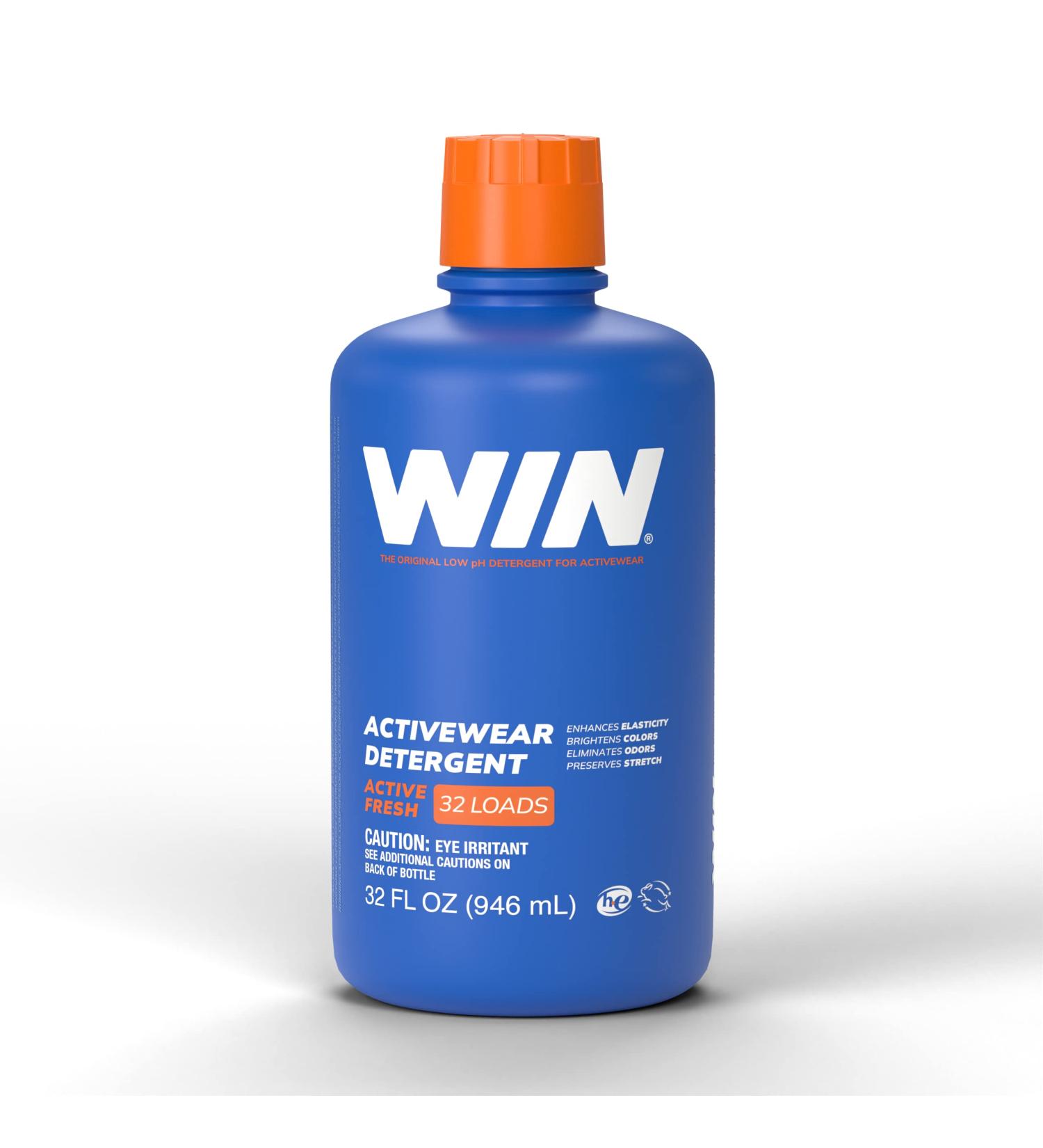 WIN Activewear Laundry Detergent - Preserve Elastic, Brighten Colors, Remove Odors - For Gym & Sports Uniforms - Active Fresh (Blue) - Buy Online on SooperMarket.com