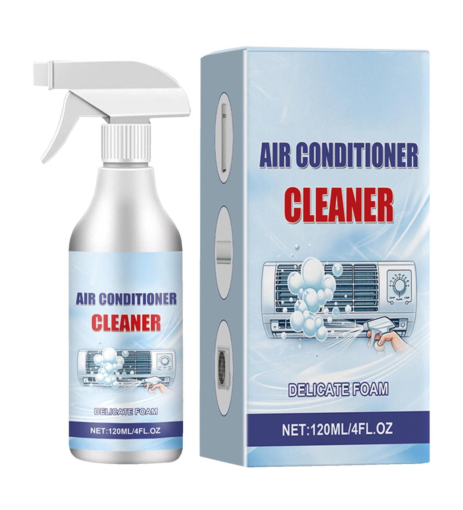 Air Conditioner Coil Cleaner | 120ml Rinse-Foam Spray | Ac Coil Cleaner Foaming Air Conditioner Coil Cleaner Spray for Dust Dirt - Buy Online on SooperMarket.com