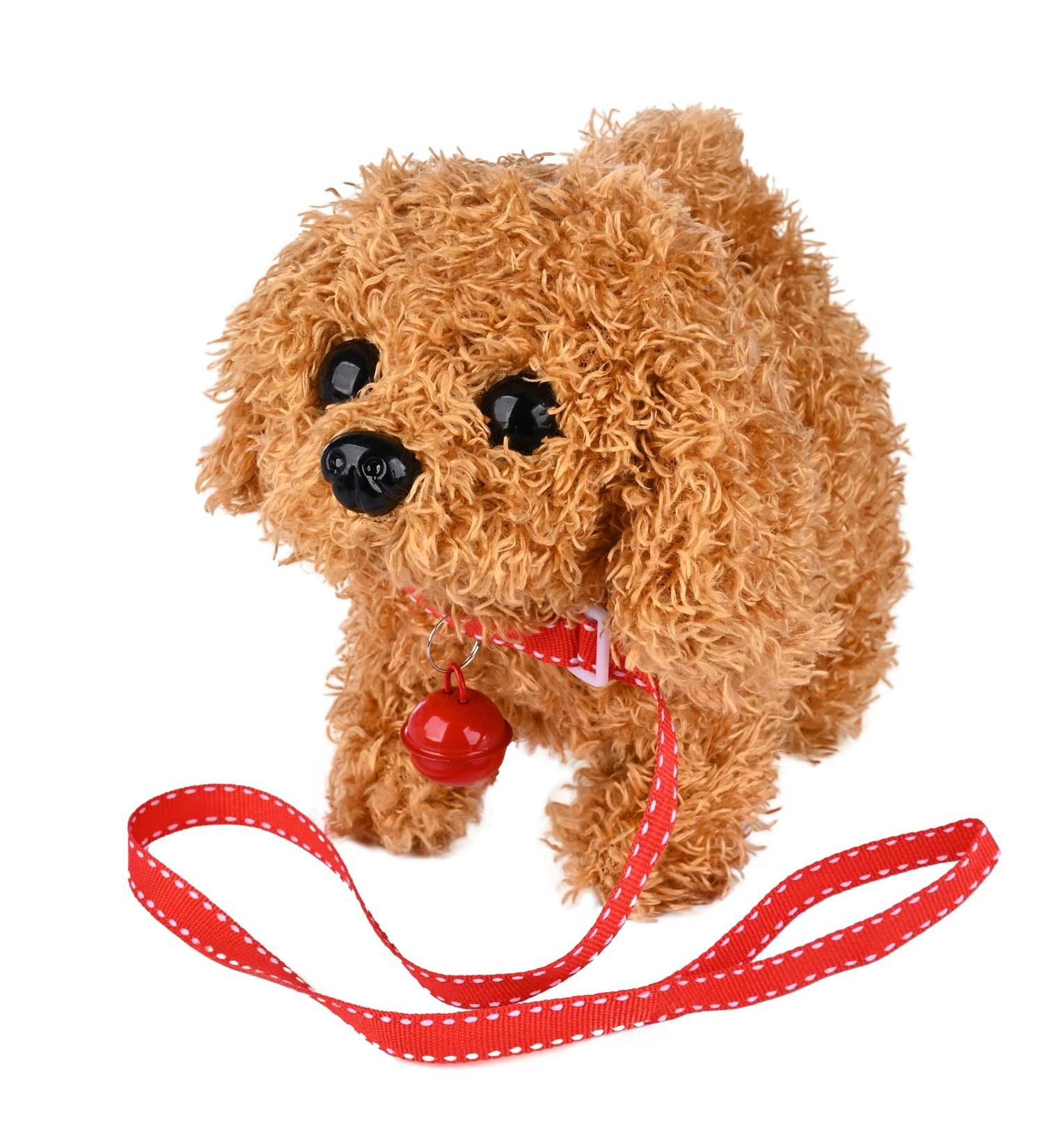 WorWoder Interactive Plush Teddy Dog Toy - Walking, Barking, Wagging Tail - Fun Companion Pet for Kids (Teddy Dog) - Buy Online on SooperMarket.com