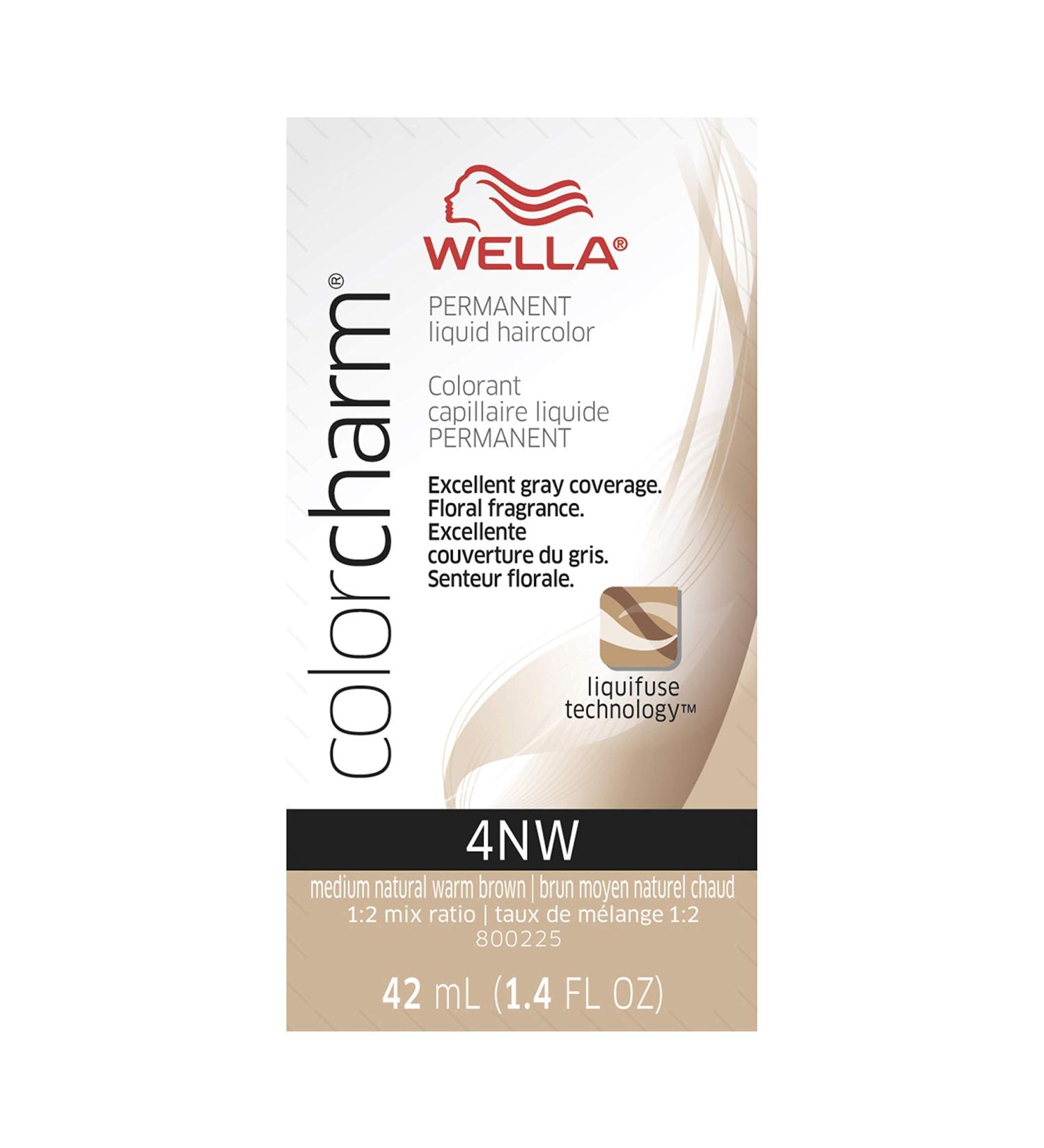 Wella Color Charm 4NW Med Natural Warm Brown - Gray Coverage Hair Color - Buy Online on SooperMarket.com
