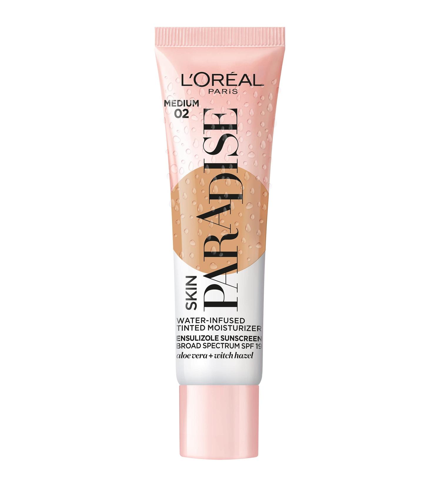 L'Oreal Paris Skin Paradise Tinted Moisturizer SPF 19 Medium 02 - 1 fl oz - Buy Online on SooperMarket.com