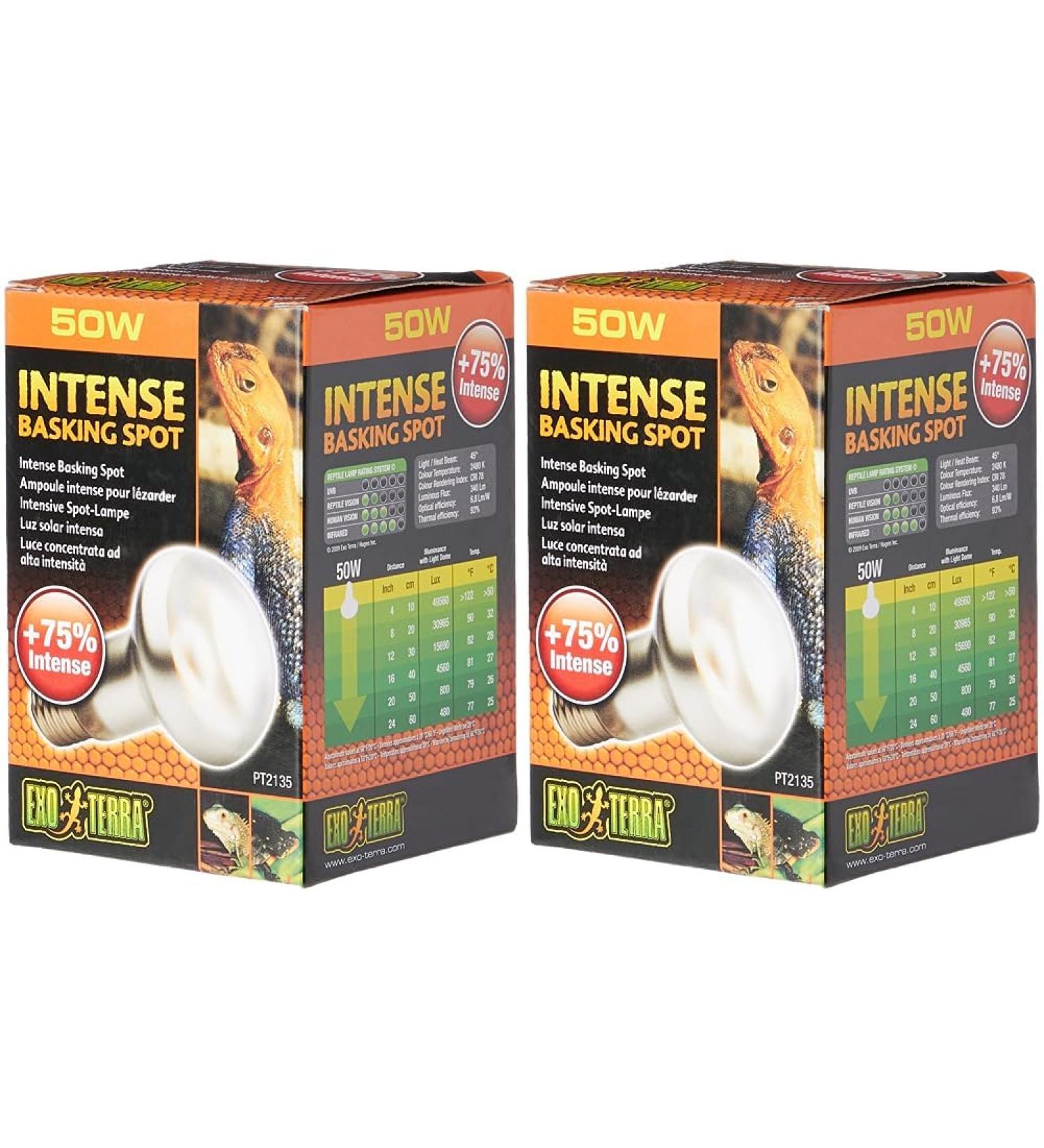 Exo Terra Intense Basking Spot Heat Lamp R20 25W E27 Socket - Pack of 2 | International Shipping Available - Buy Online on SooperMarket.com