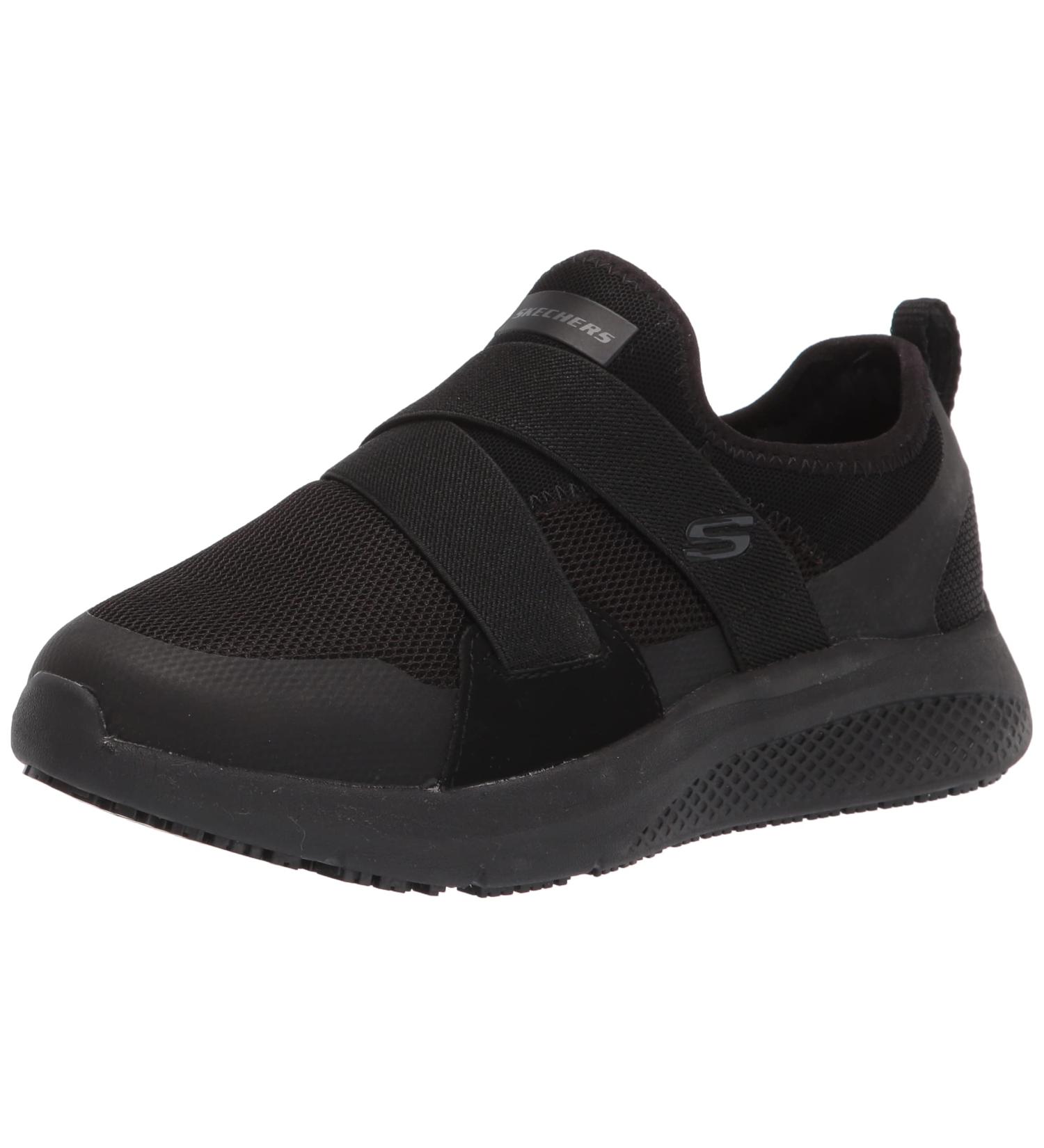 Skechers Work Elloree Women's Black Slip Resistant Slip On - Size 7.5 - Buy Online on SooperMarket.com