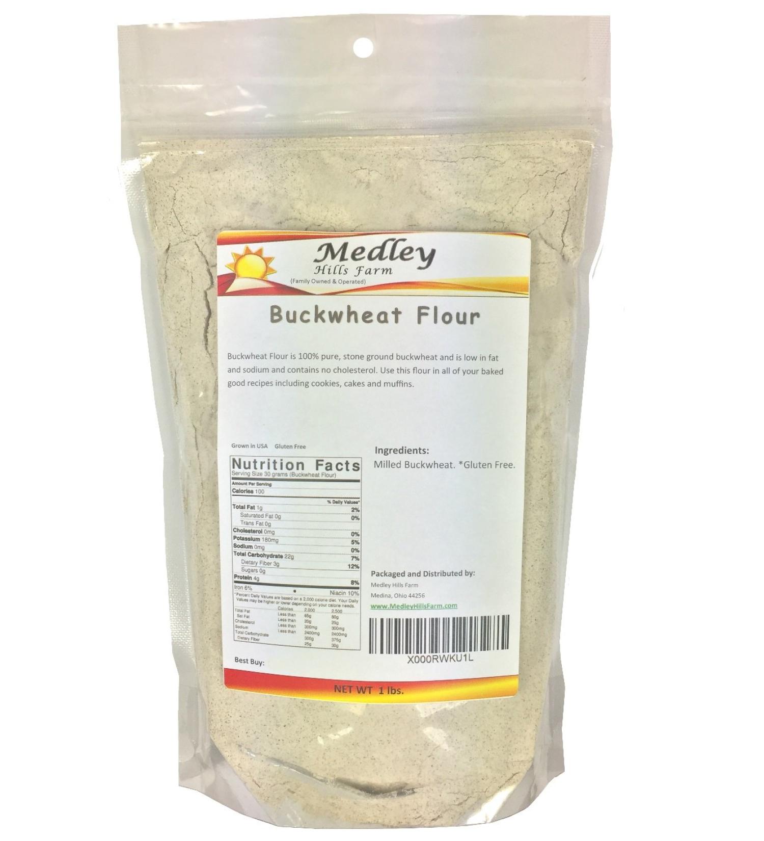 Organic 1 lb Buckwheat Flour | Gluten-Free | Grown in USA - Buy Online on SooperMarket.com