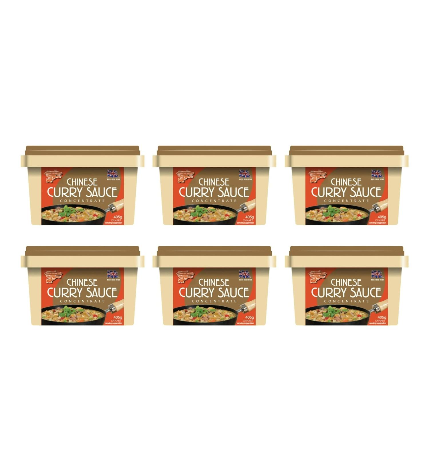 Goldfish Chinese Takeaway Curry Sauce Paste Concentrate 405g Original (Pack of 6) by CNMART - Buy Online on SooperMarket.com