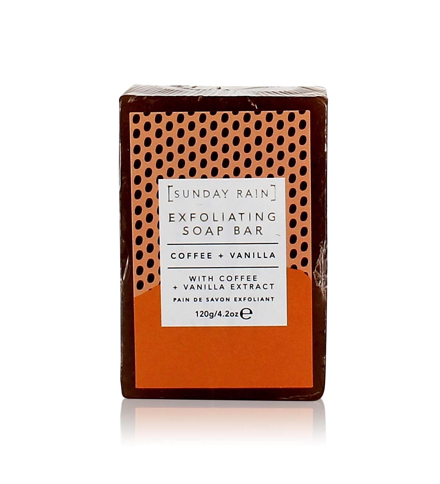 Sunday Rain Coffee & Vanilla Exfoliating Bar Soap - Buy Online on SooperMarket.com