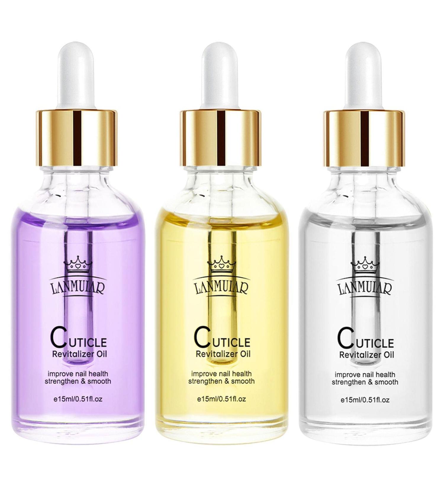 Vitamin Nail Strengthening Cuticle Oil with dropper For Fingernail Or Toenail Nail Strengthener Oil For Damaged And Weak Nails 15ml Orange+Lavender+Green tea - Buy Online on SooperMarket.com