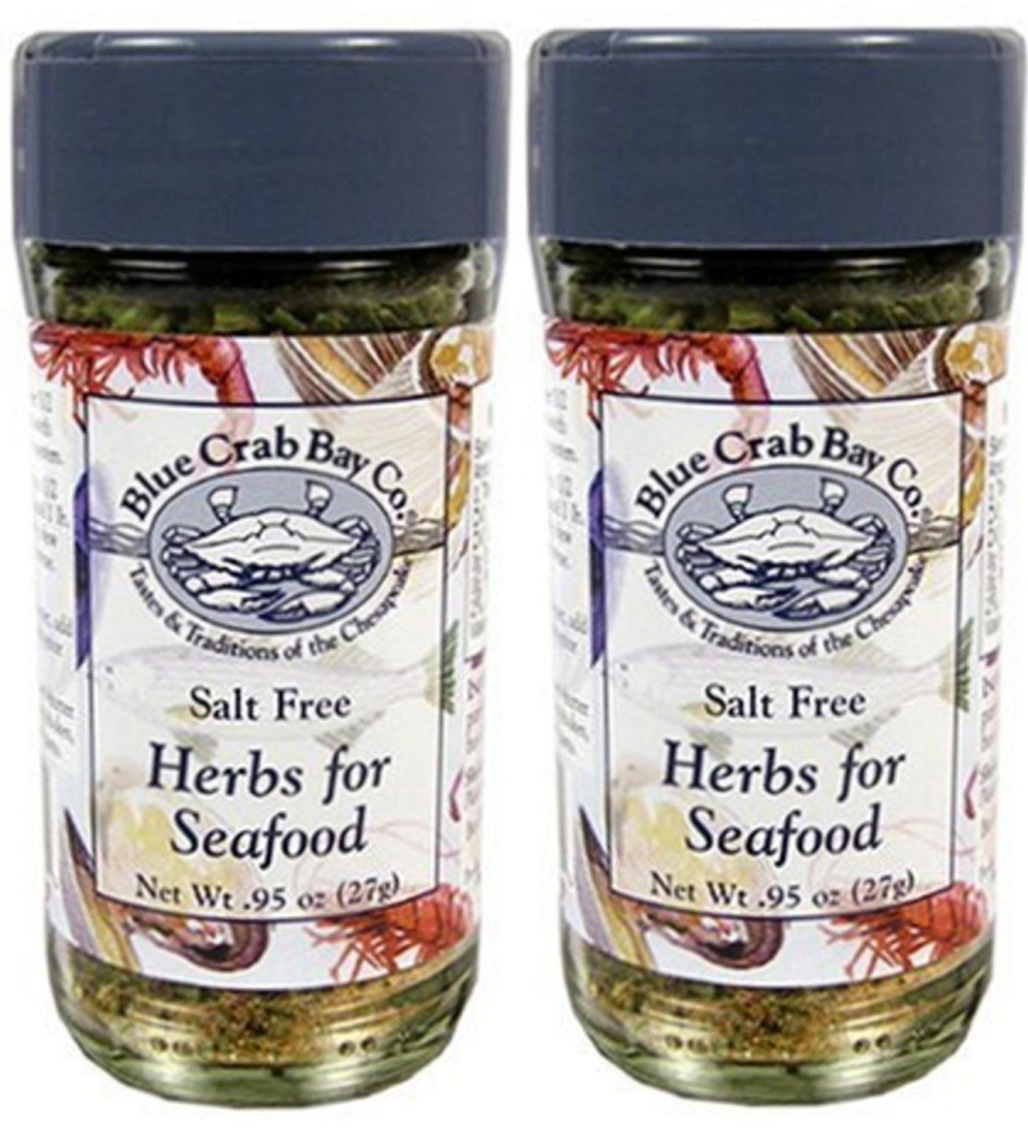 Blue Crab Bay .95 Ounce Salt Free Herbs of Seafood, 2 Pack