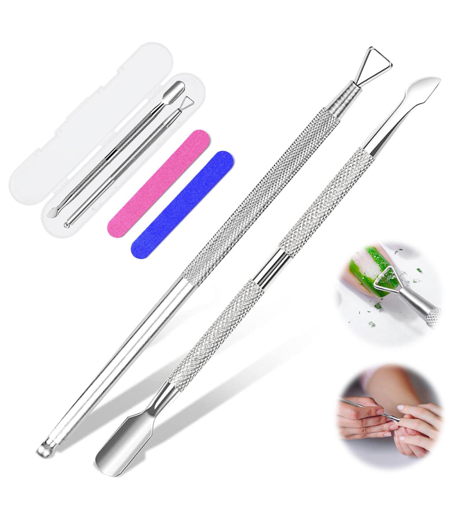 Cuticle Pusher Professional Cuticle Pusher Nail Pusher Kit Stainless Steel Cuticle Pusher Cuticle Pusher Set Stainless Steel Ingrown Toenails Set 2 Pieces - Buy Online on SooperMarket.com