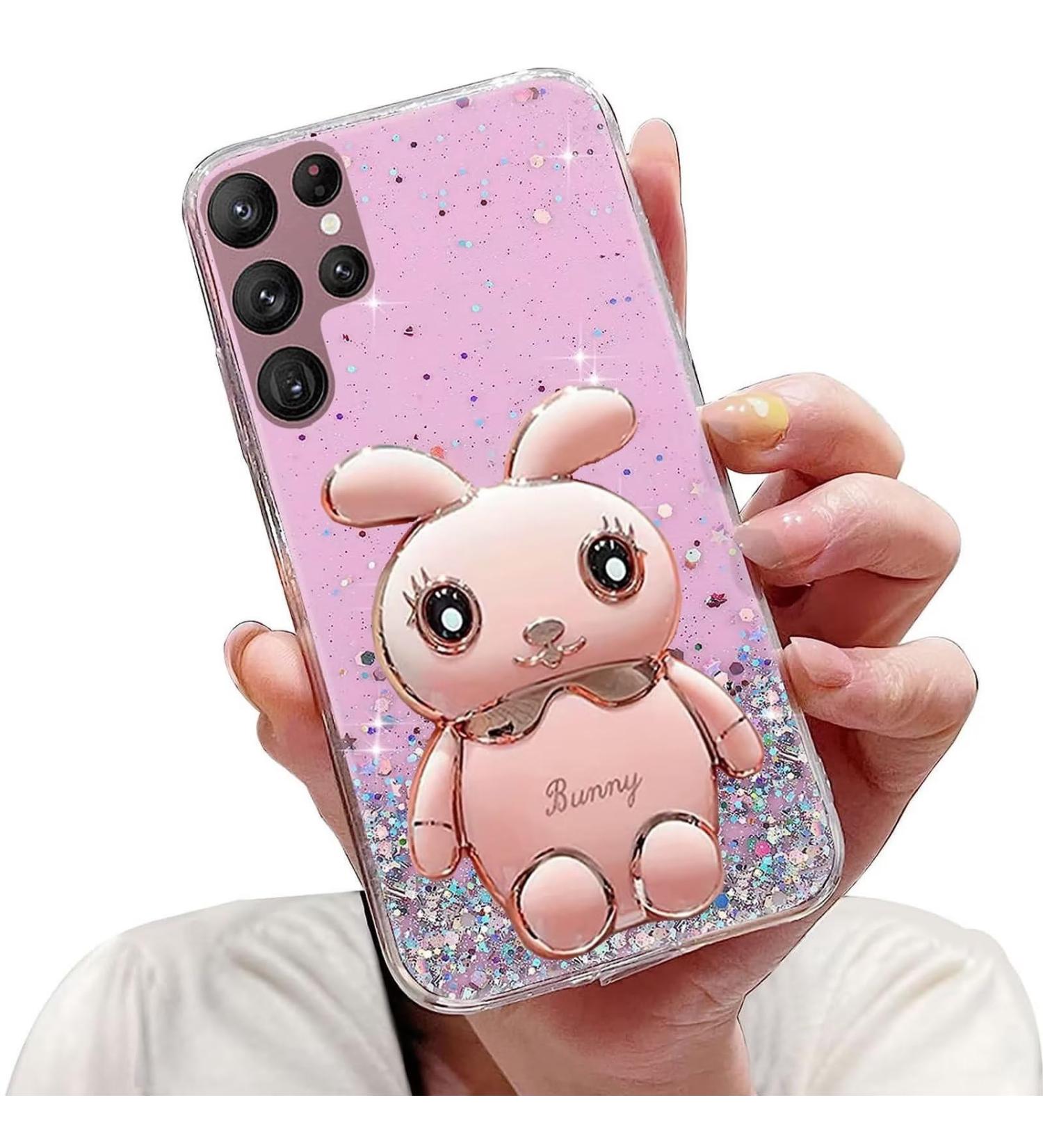 Buy Tivenfezk Nadoli Samsung Galaxy S21 Ultra Case - Glitter Rabbit Design Soft Silicone with Hidden Stand - Buy Online on SooperMarket.com