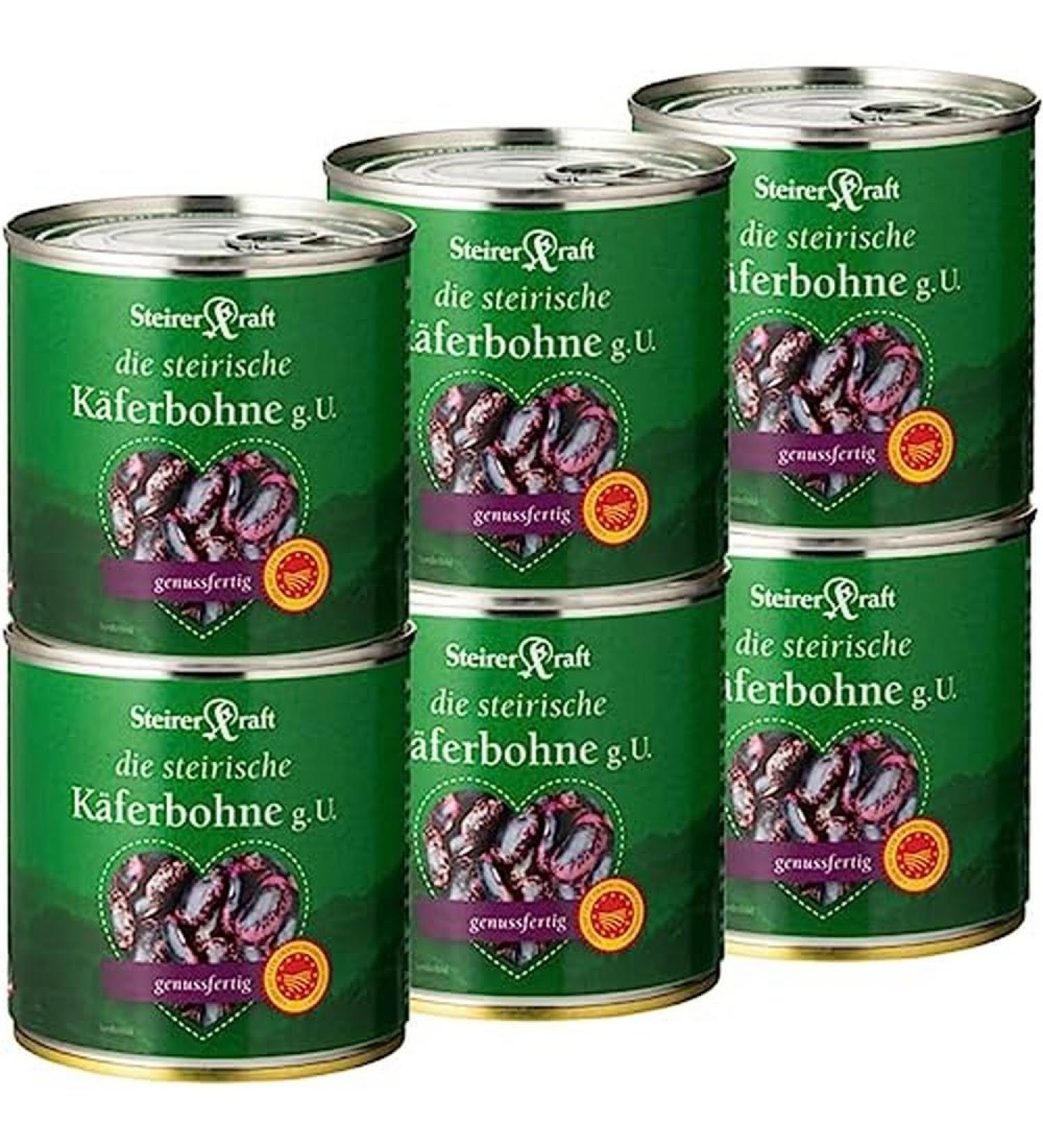 Styrian Scarlet Runner Beans PDO ready to eat (6 x 425 ml)
