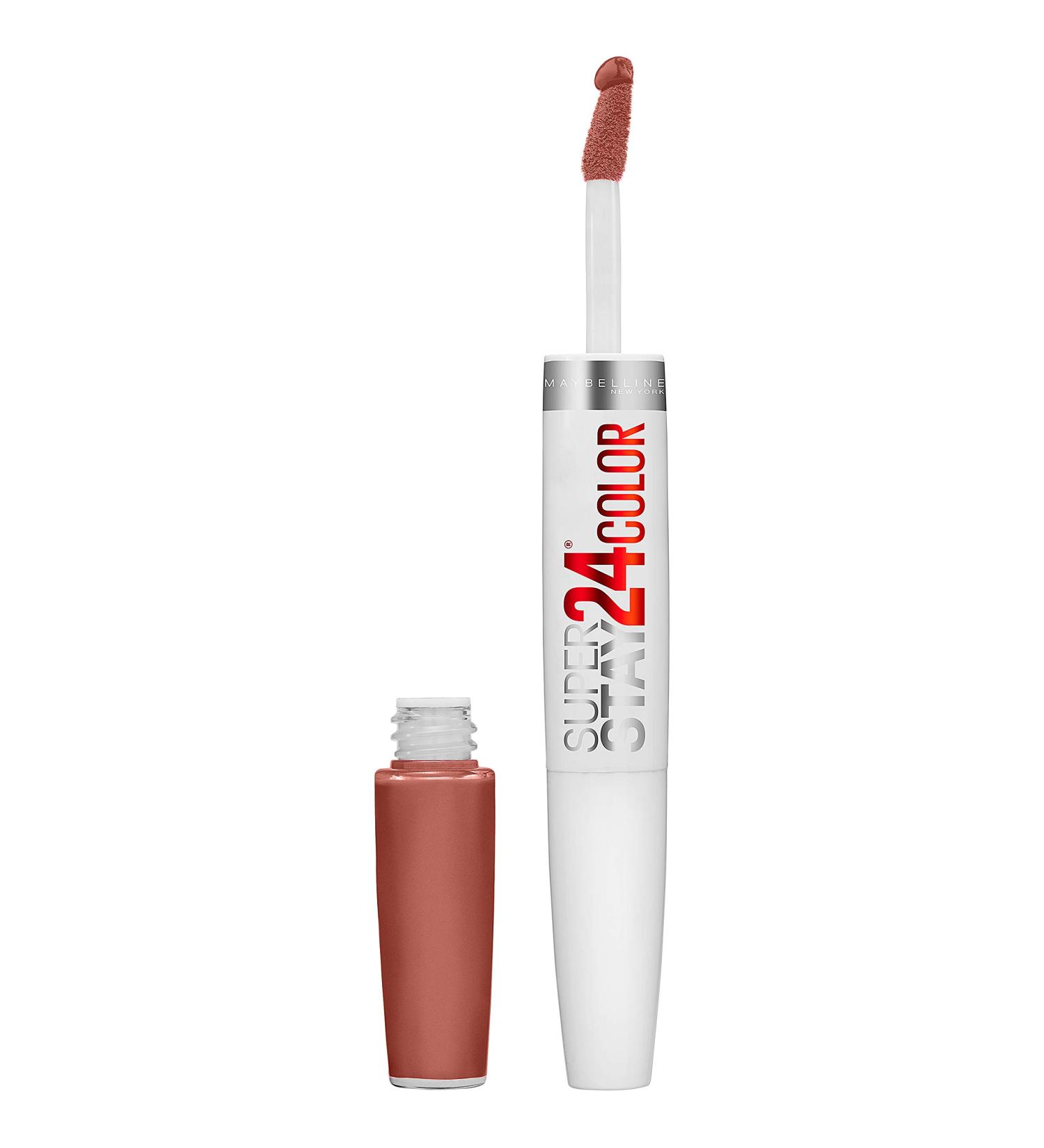 Maybelline Super Stay 24-Hour Liquid Lipstick in Endless Espresso - Long-Lasting, Highly Pigmented Formula with Moisturizing Balm - Brown Shade - 1 Count - Buy Online on SooperMarket.com