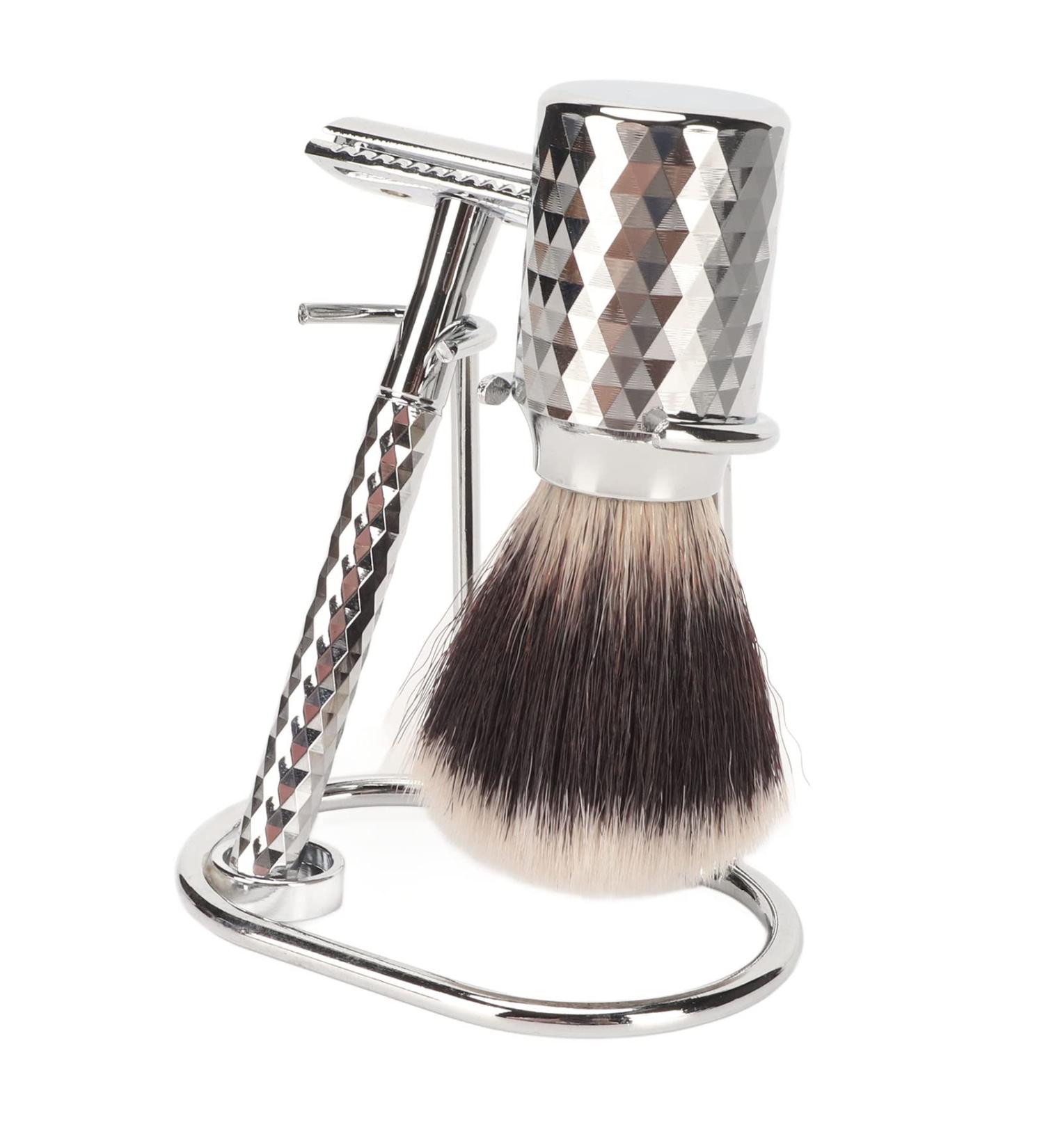 Jauarta Manual Beard Trimmer Holder Set | Professional Alloy & Nylon Brush for Grooming - Ships Internationally - Buy Online on SooperMarket.com
