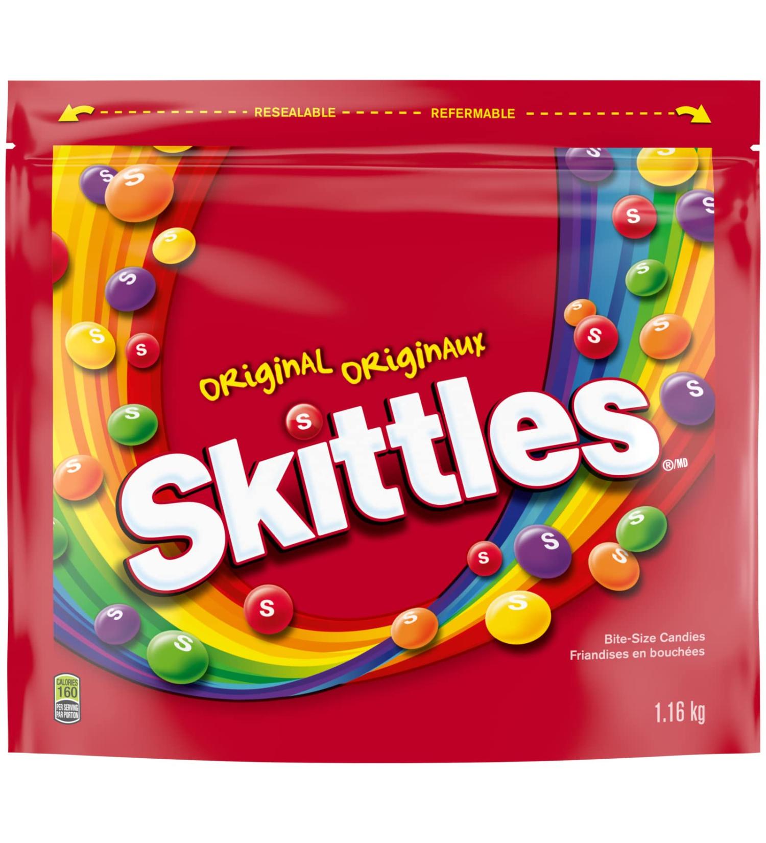 SKITTLES Original Chewy Candy Bulk Size 1.16kg - Buy Online on SooperMarket.com