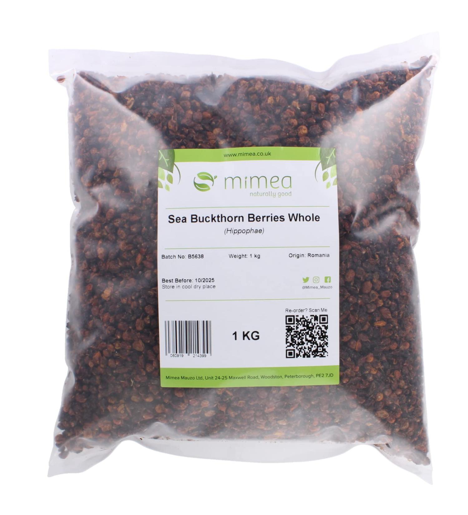Sea Buckthorn Berries Whole 1kg - Buy Online on SooperMarket.com