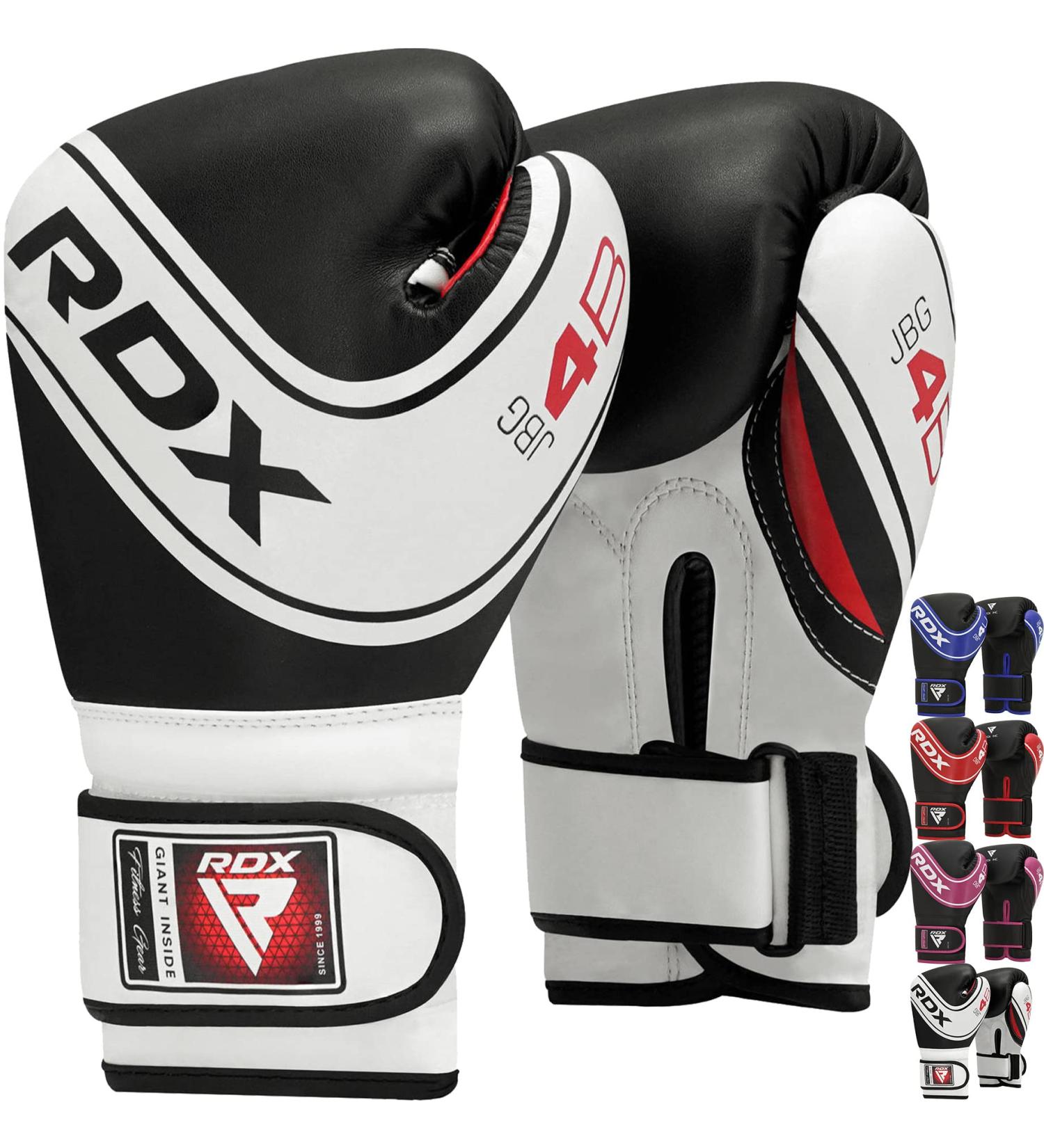 RDX Children Boxing Gloves 6oz & 4oz - Junior Training Muay Thai Sparring MMA Kickboxing - Maya Hide Leather Ventilated Palm - Durable Lightweight Perfect for Kids - Buy Online on SooperMarket.com