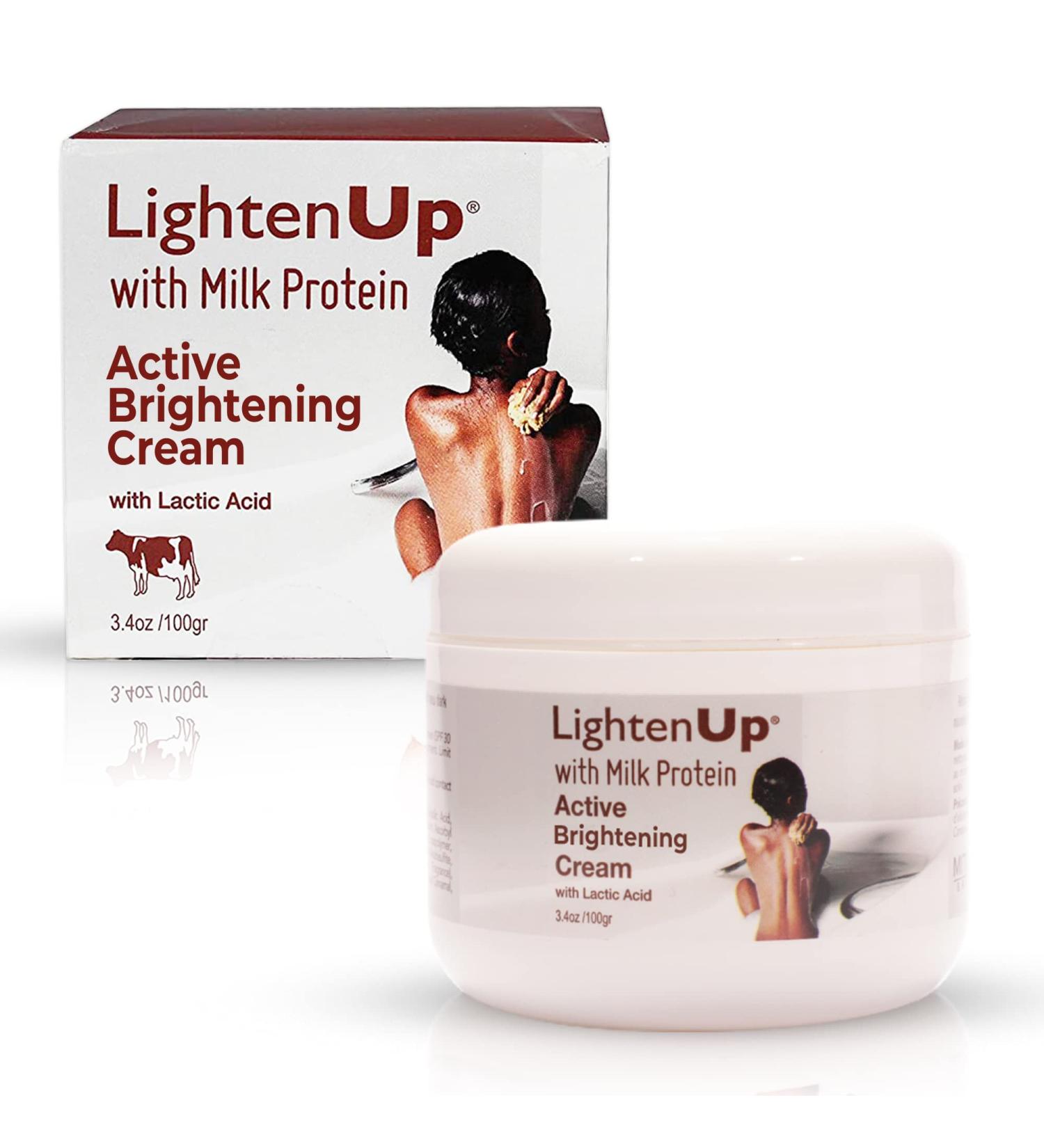 LightenUp Lactic Acid Cream 3.4 Fl oz | Brightening & Hyperpigmentation Treatment for Face & Body - Buy Online on SooperMarket.com