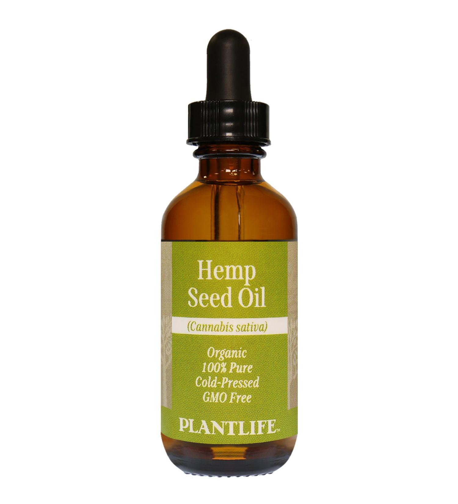 Plantlife Organic Hemp Seed Oil 2 oz - 100% Pure Cold Pressed Base Oil - Buy Online on SooperMarket.com