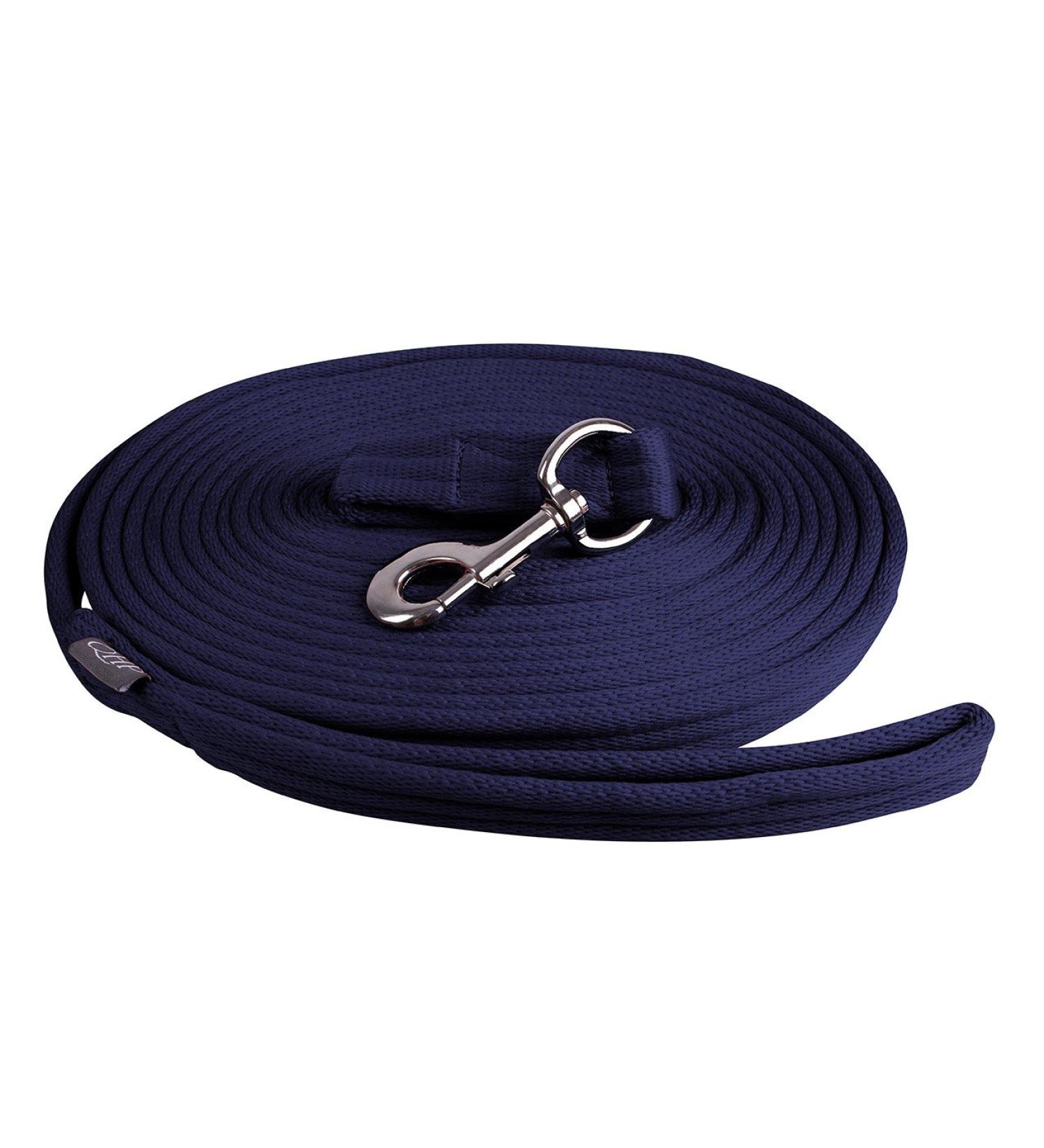 Lunging line lunge lead rope QHP 8m with bag 9 colors (blue)