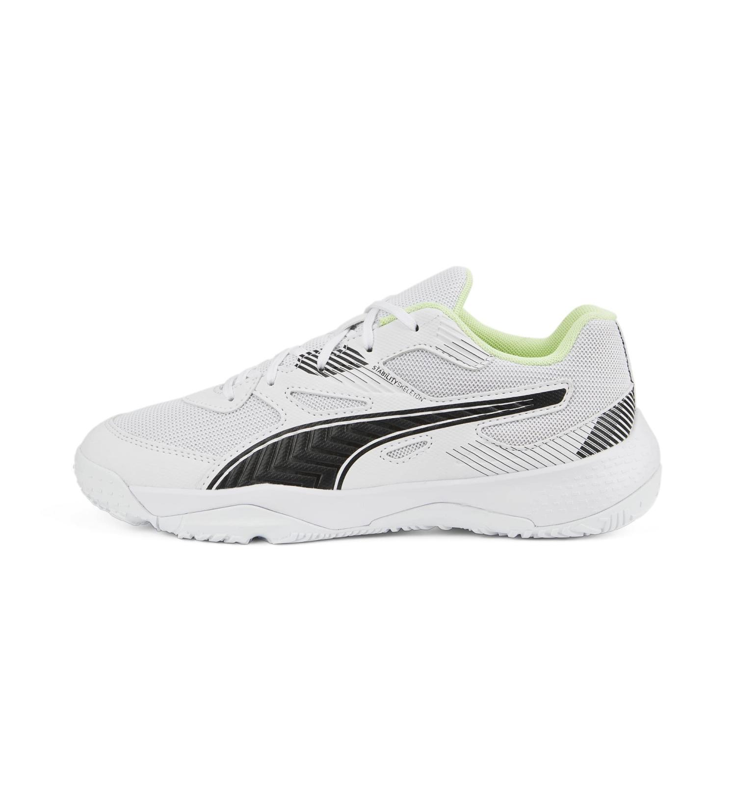 PUMA Unisex Kinder Solarflash Jr II Hallenturnschuh 32 EU - Puma White & Black - International Shipping Available - Buy Online on SooperMarket.com